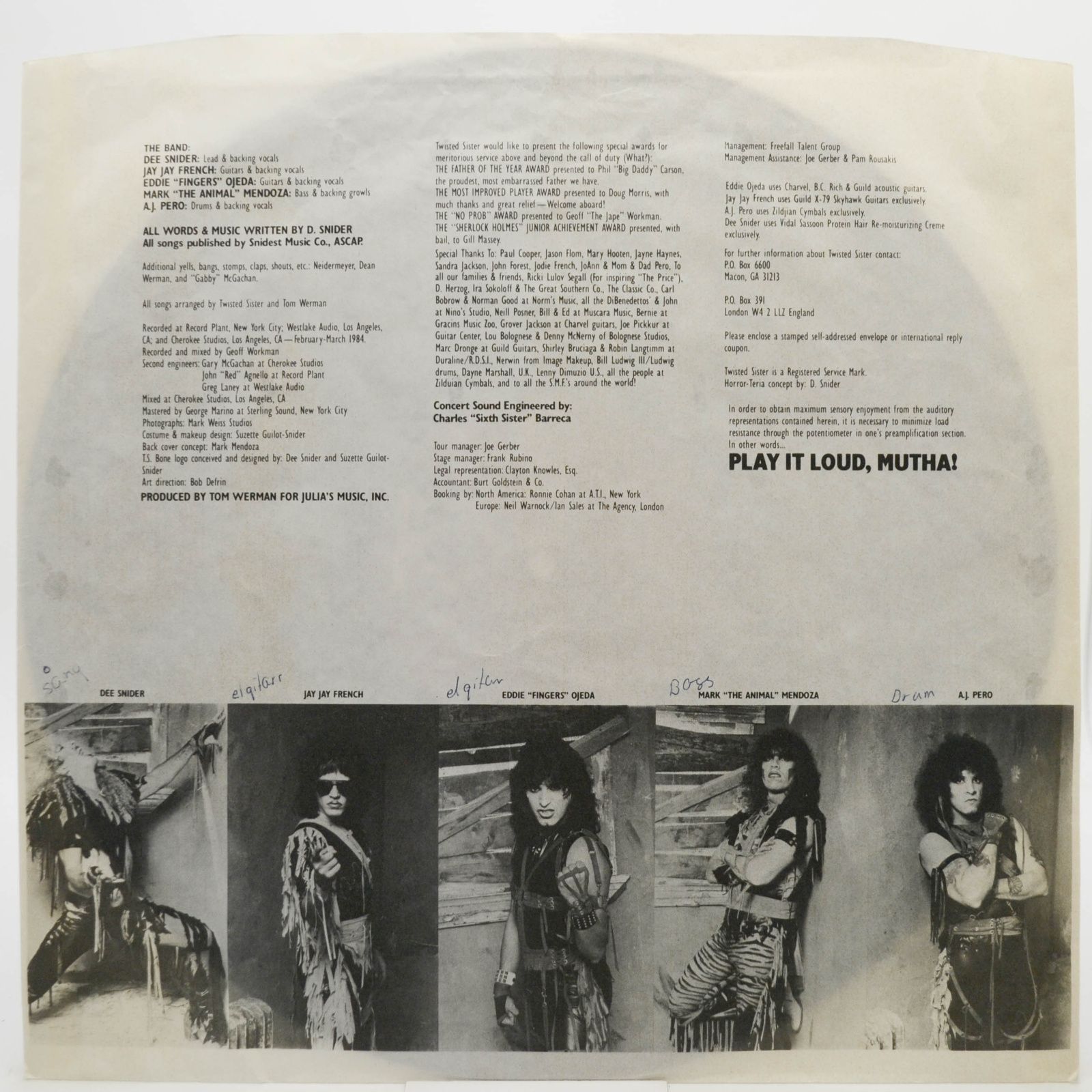 Twisted Sister — Stay Hungry, 1984