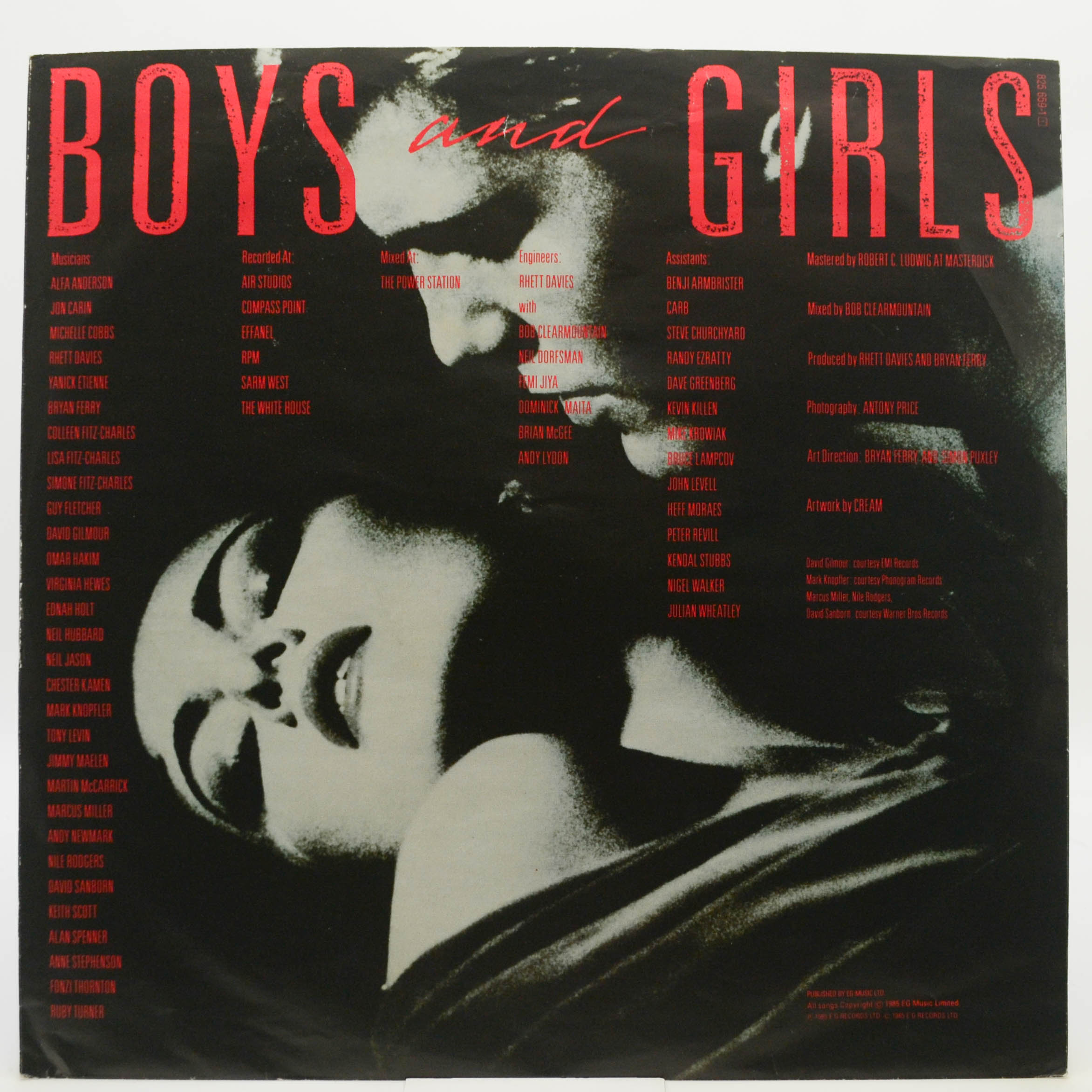 Виниловая пластинка Bryan Ferry — Boys And Girls, 1985