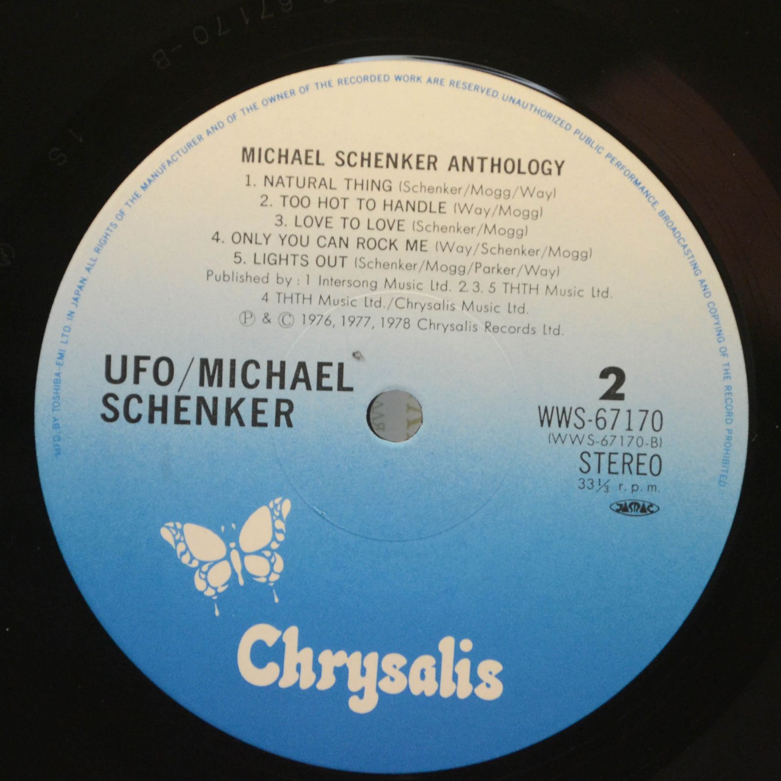 Michael Schenker — Michael Schenker Anthology (2LP), 1983