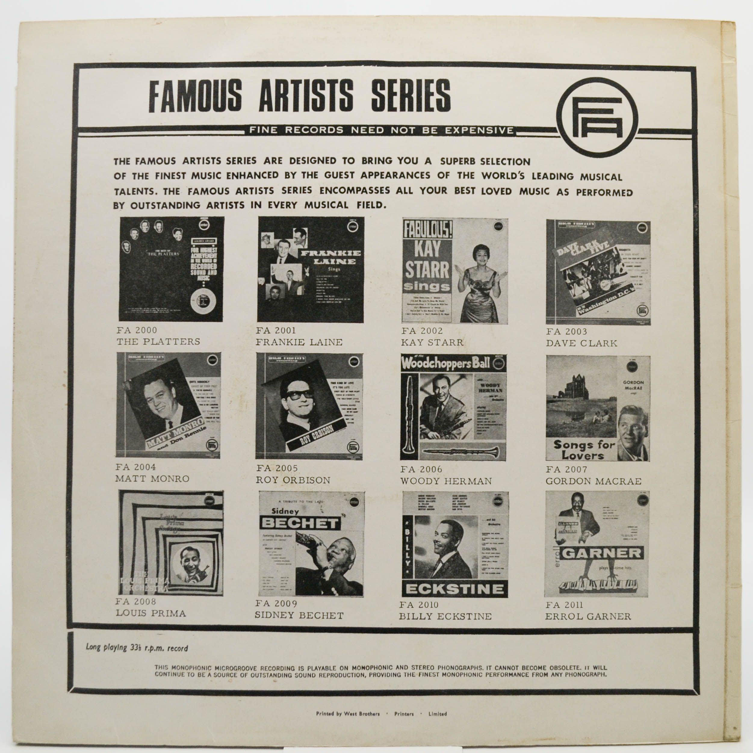 Platters — The Best Of The Platters (UK), 1962