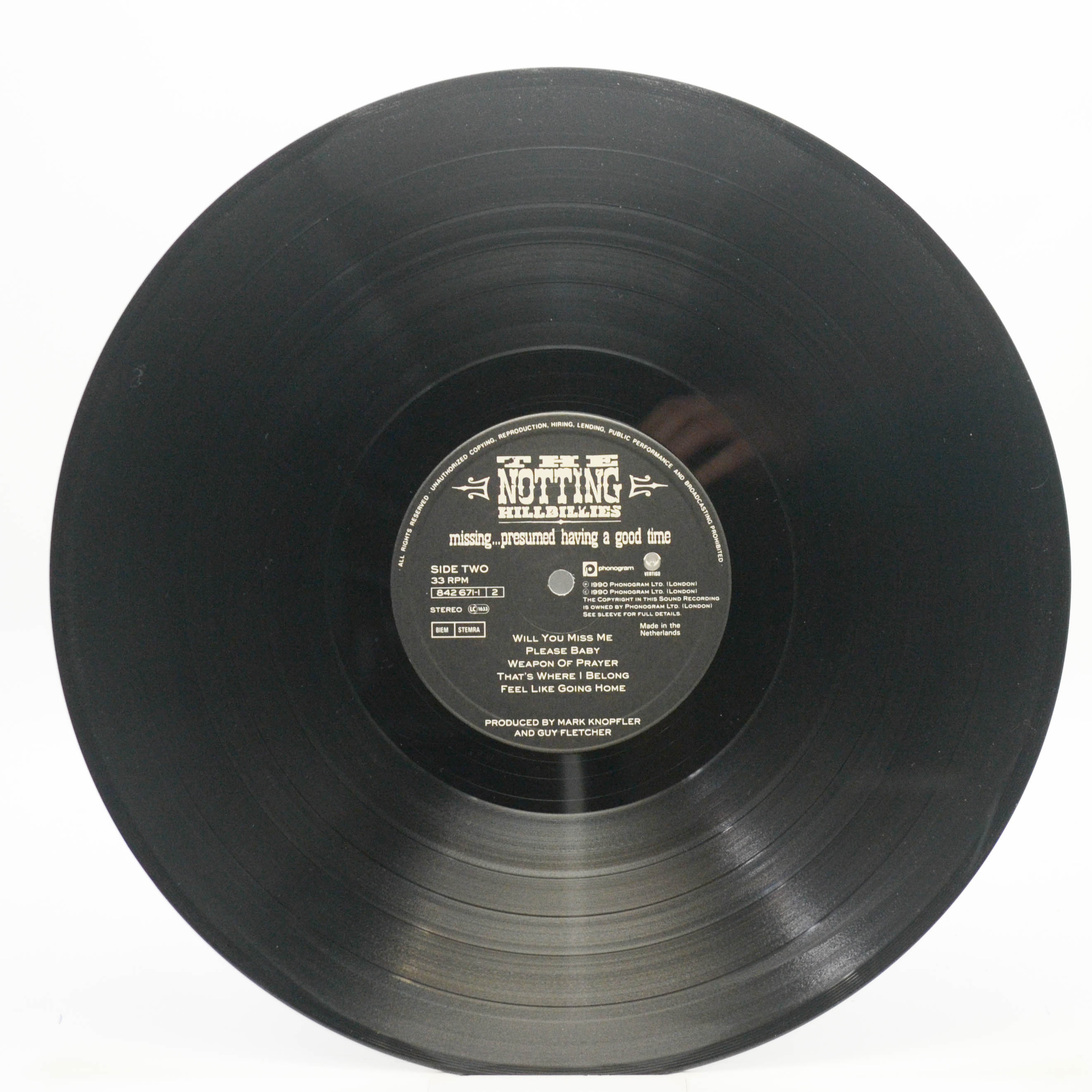 Notting Hillbillies — Missing...Presumed Having A Good Time, 1990