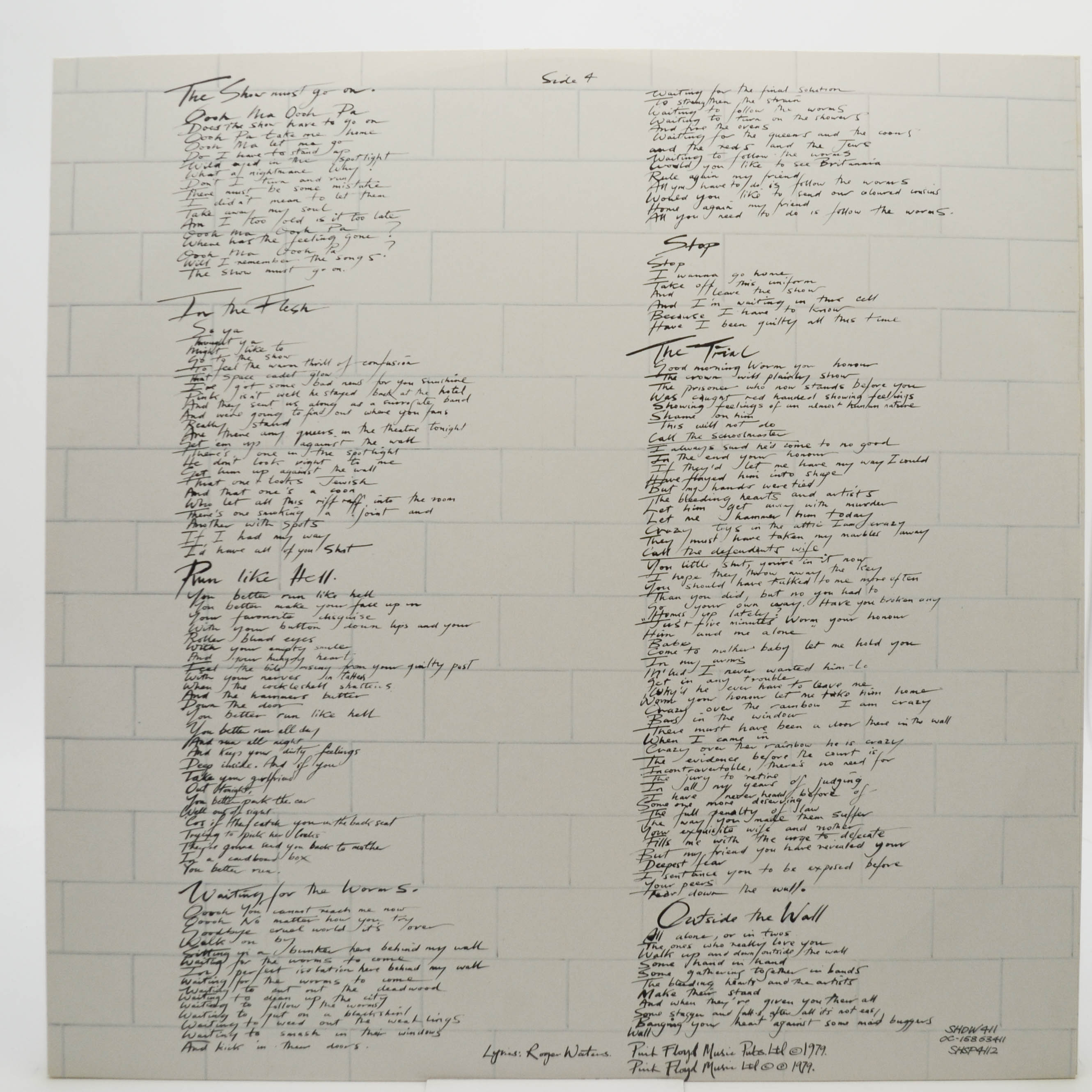 Pink Floyd — The Wall (2LP), 1979