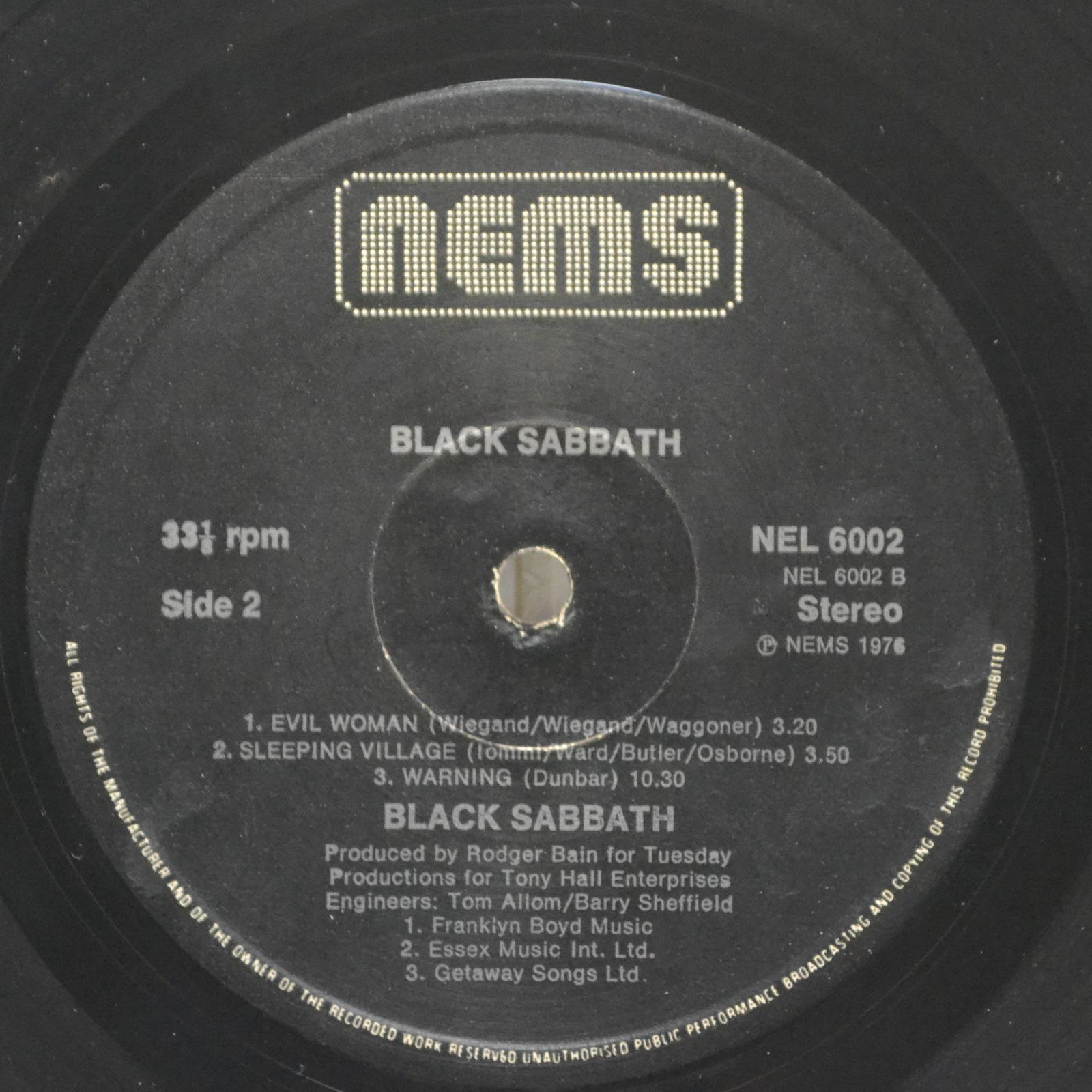 Black Sabbath — Black Sabbath, 1976