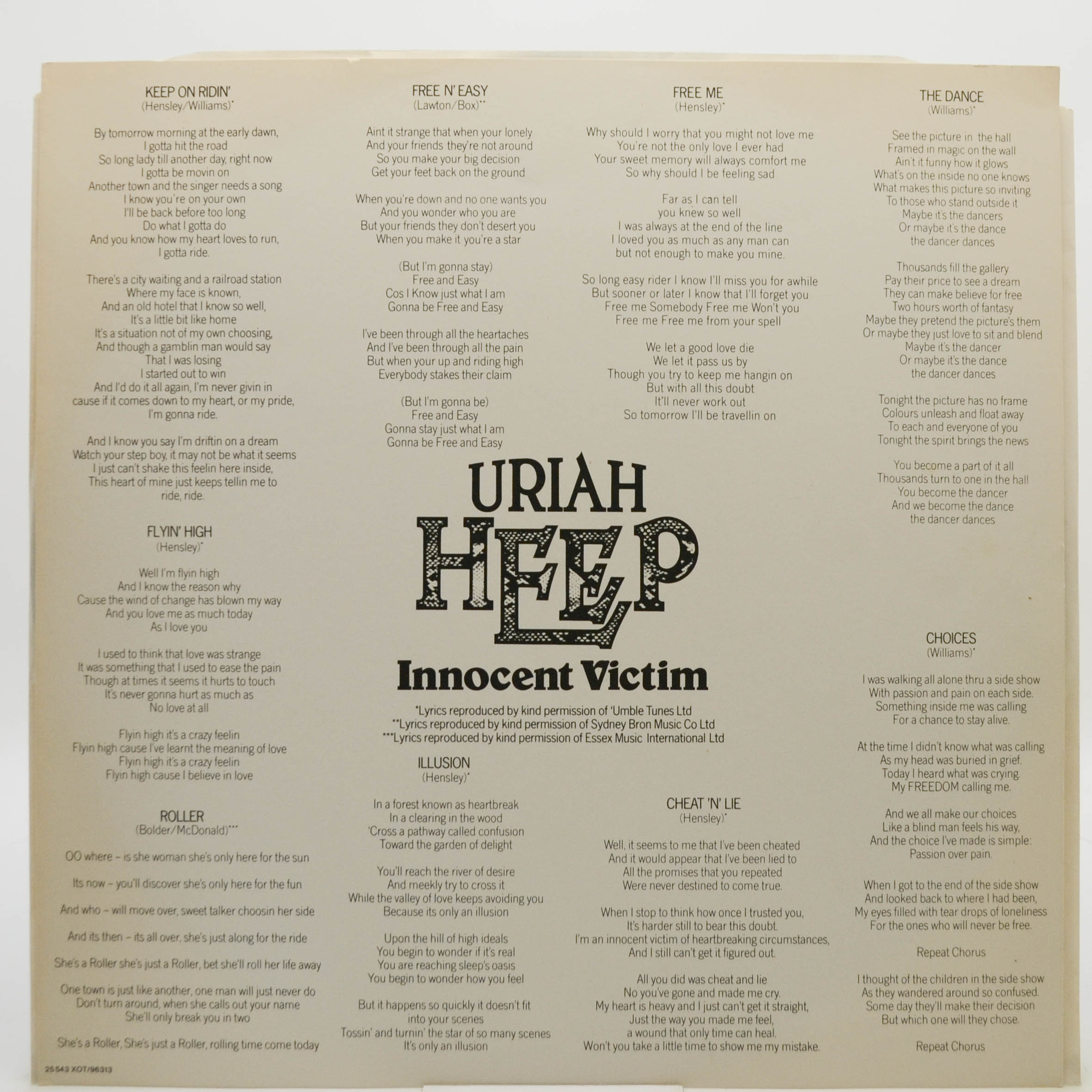 Виниловая пластинка Uriah Heep — Innocent Victim, 1977