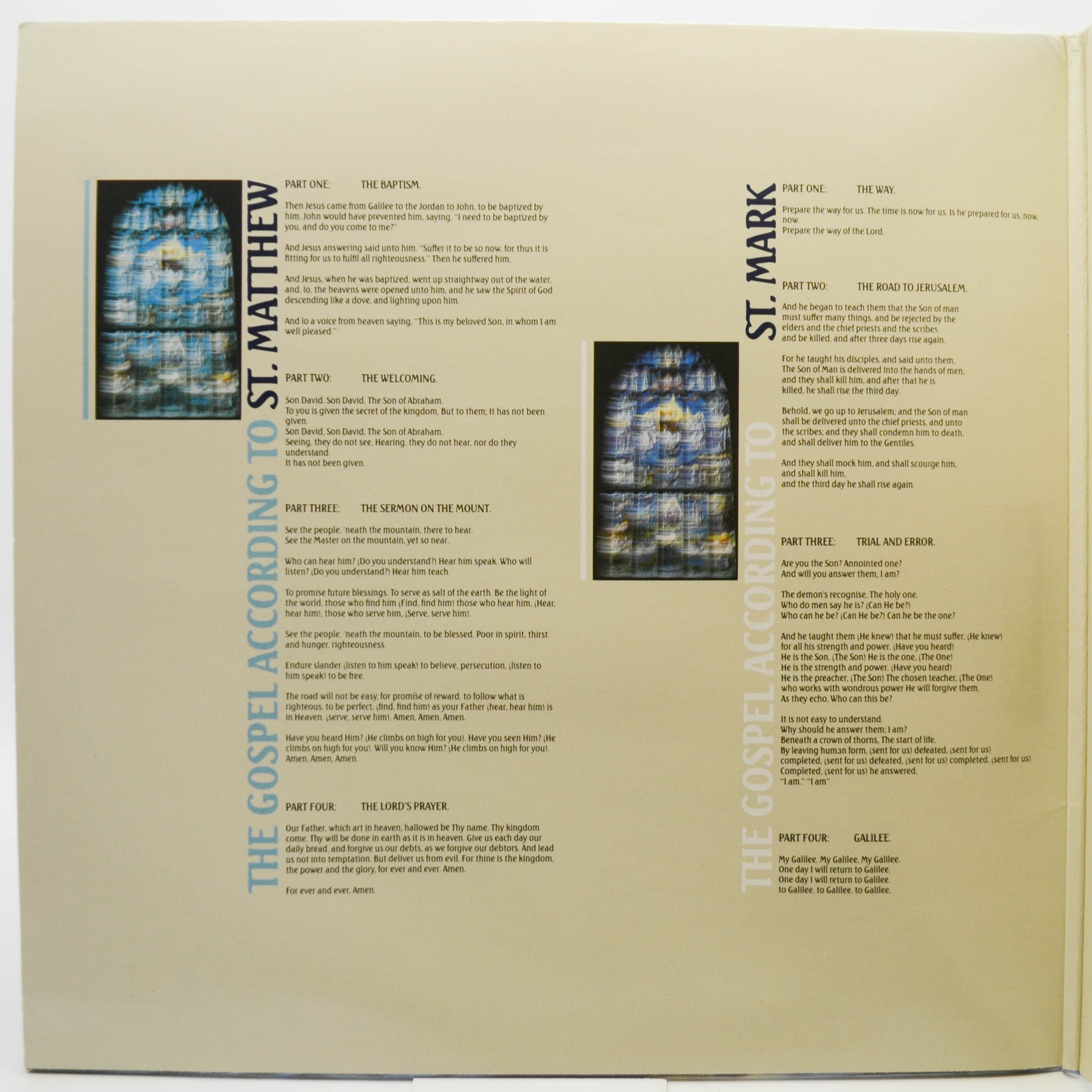 Rick Wakeman — The Gospels (2LP, 1-st, UK), 1987