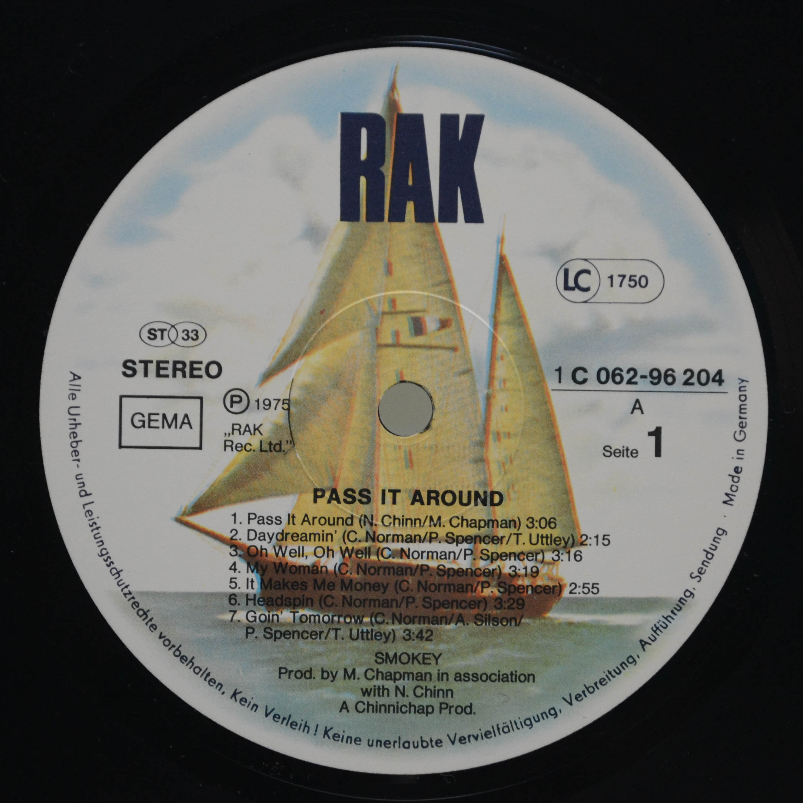 Smokey — Pass It Around, 1975