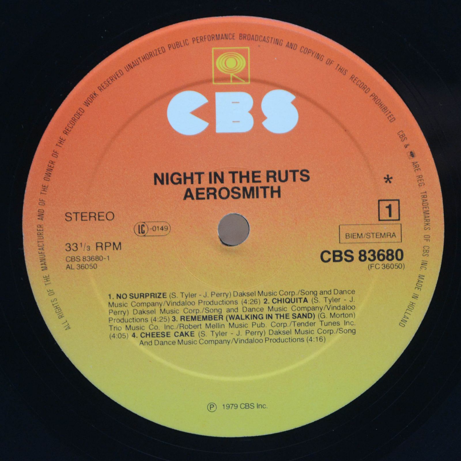 Aerosmith — Night In The Ruts, 1979