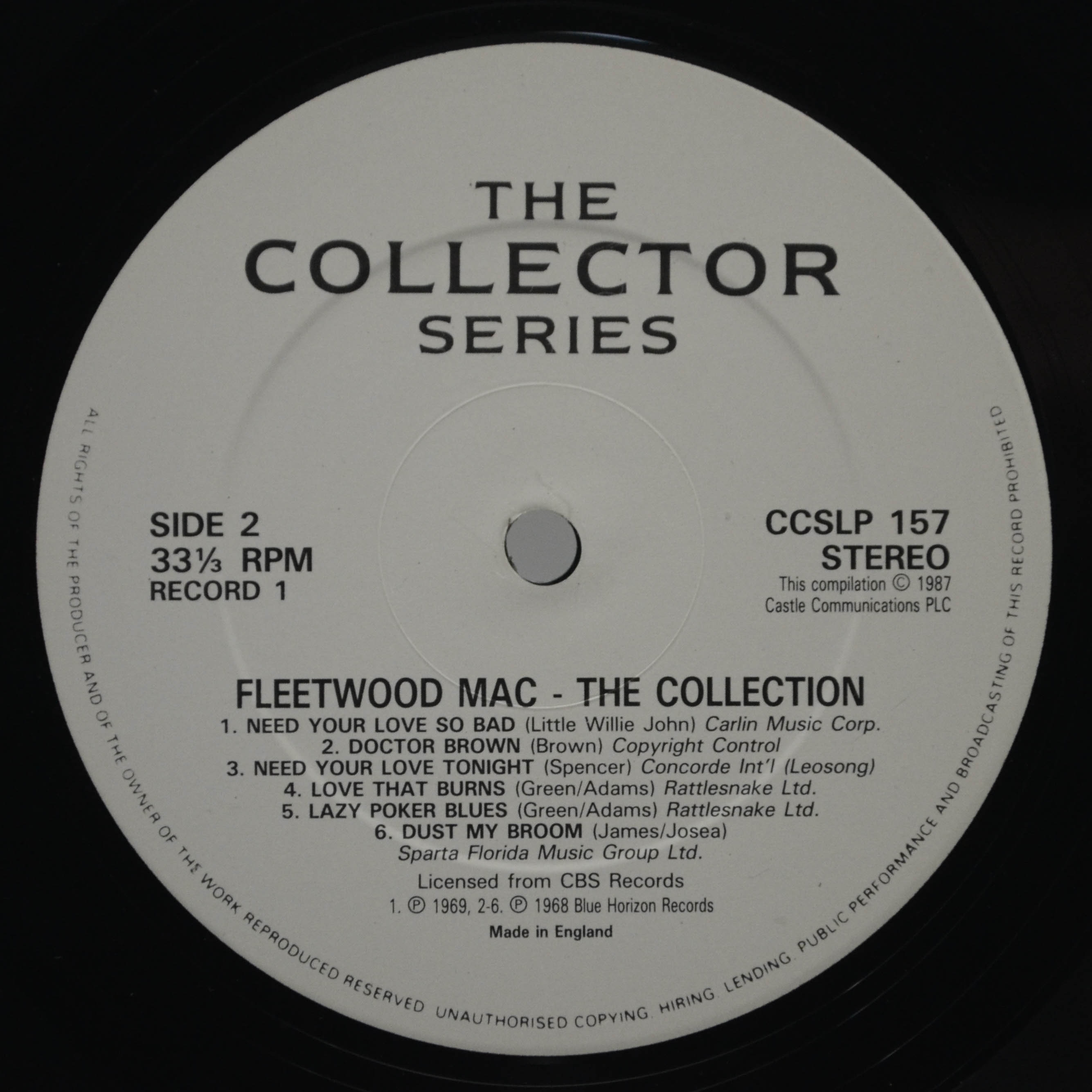 Fleetwood Mac — The Collection (2LP), 1987