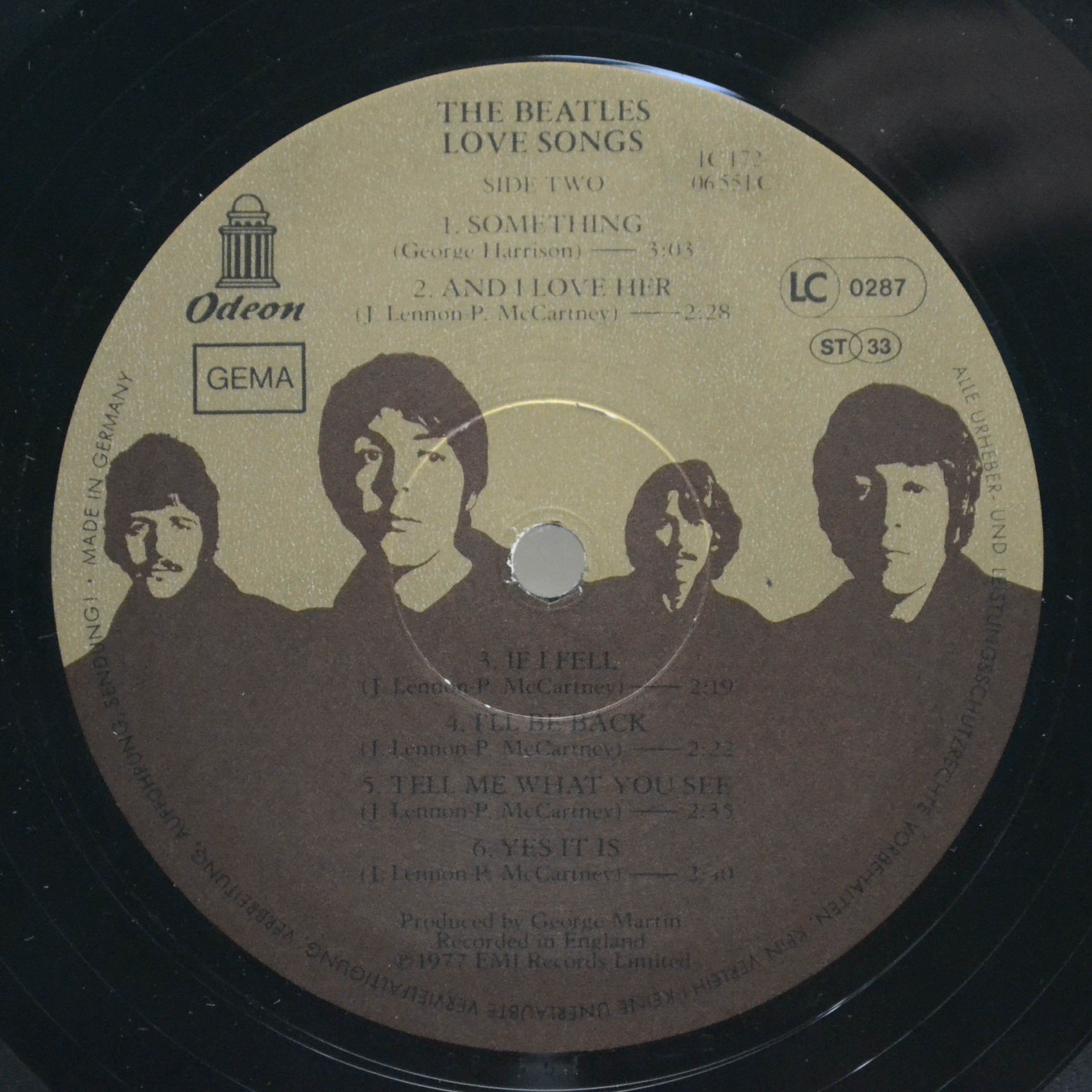 Beatles — Love Songs (2LP), 1977