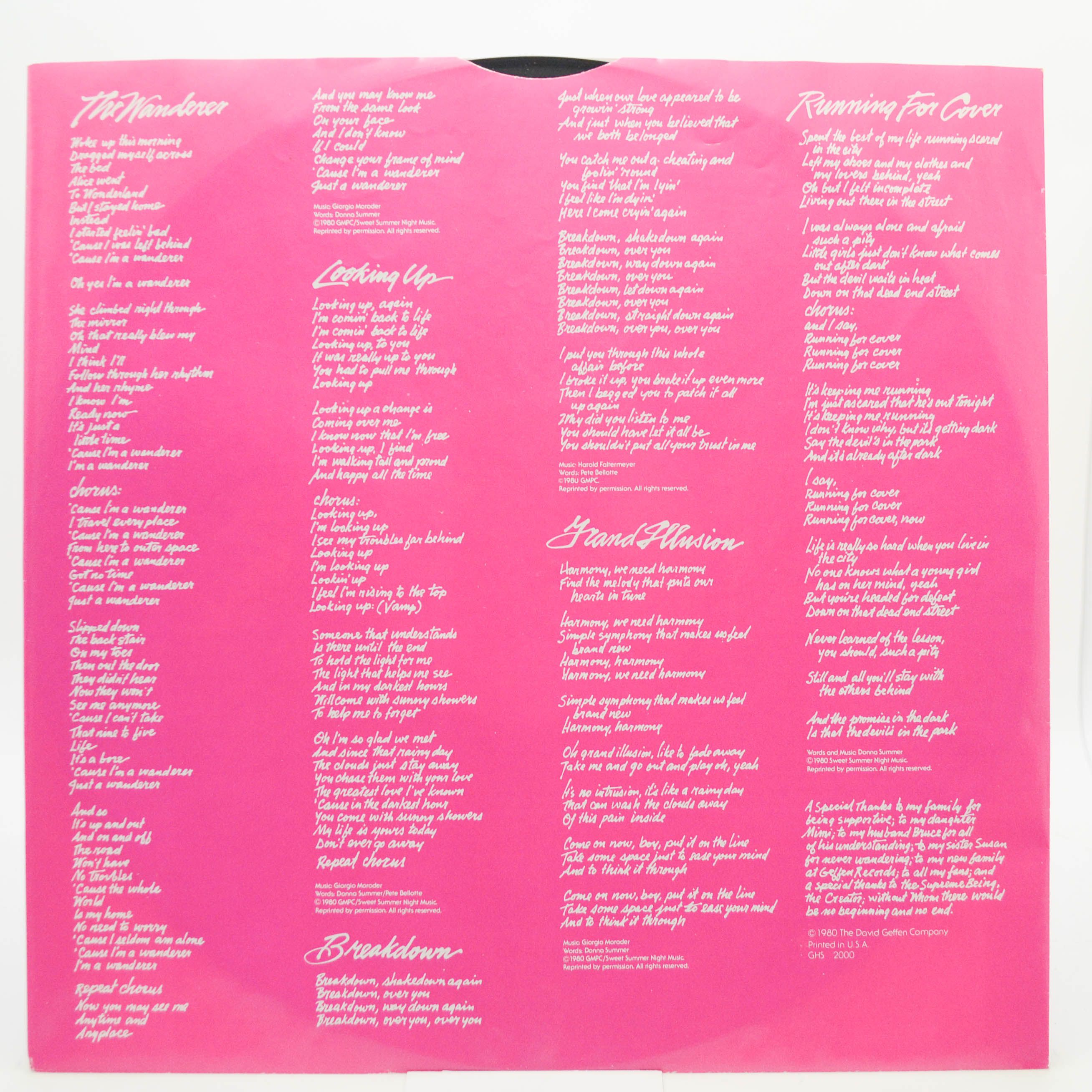 Donna Summer — The Wanderer (1-st, USA), 1980