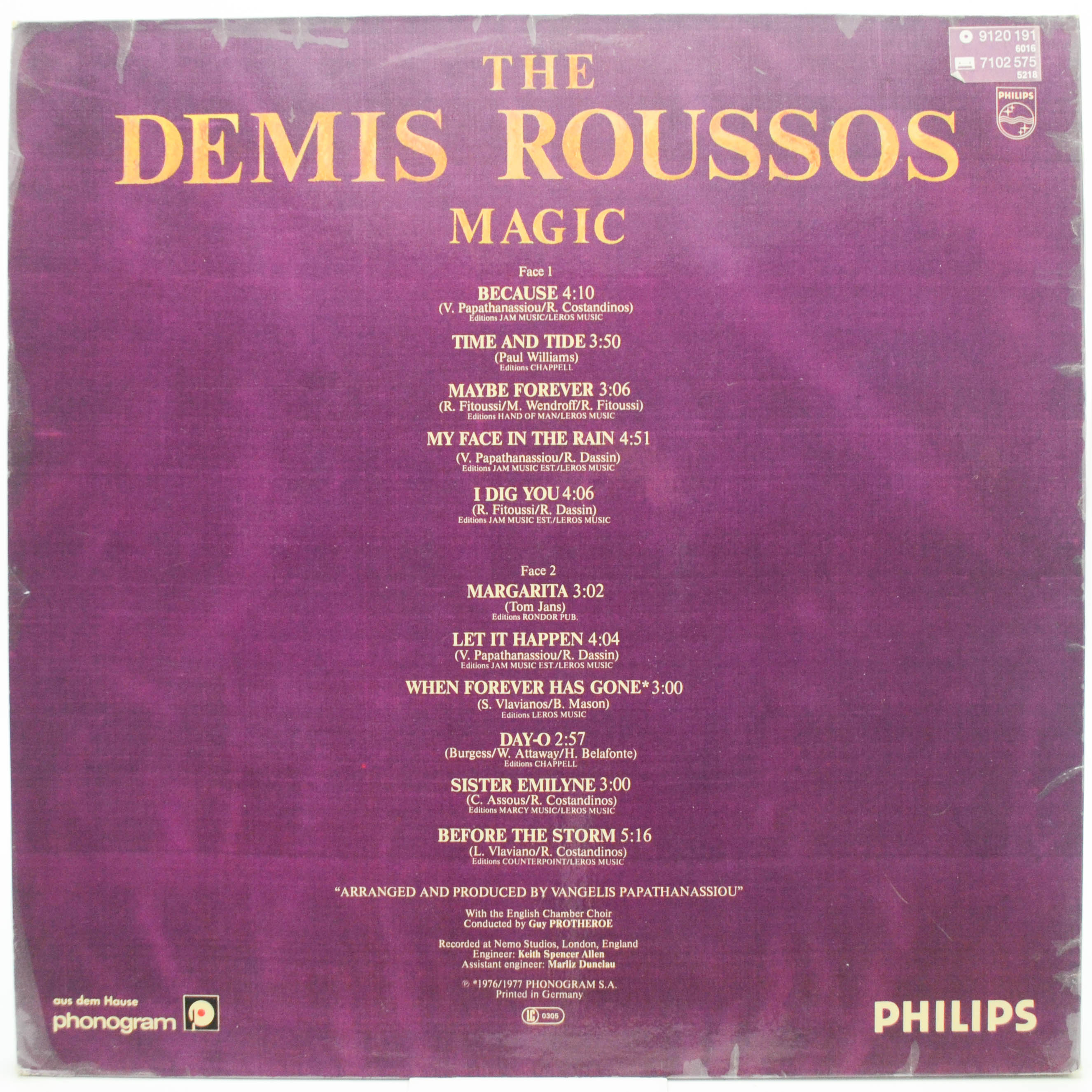 Demis Roussos — The Demis Roussos Magic, 1977