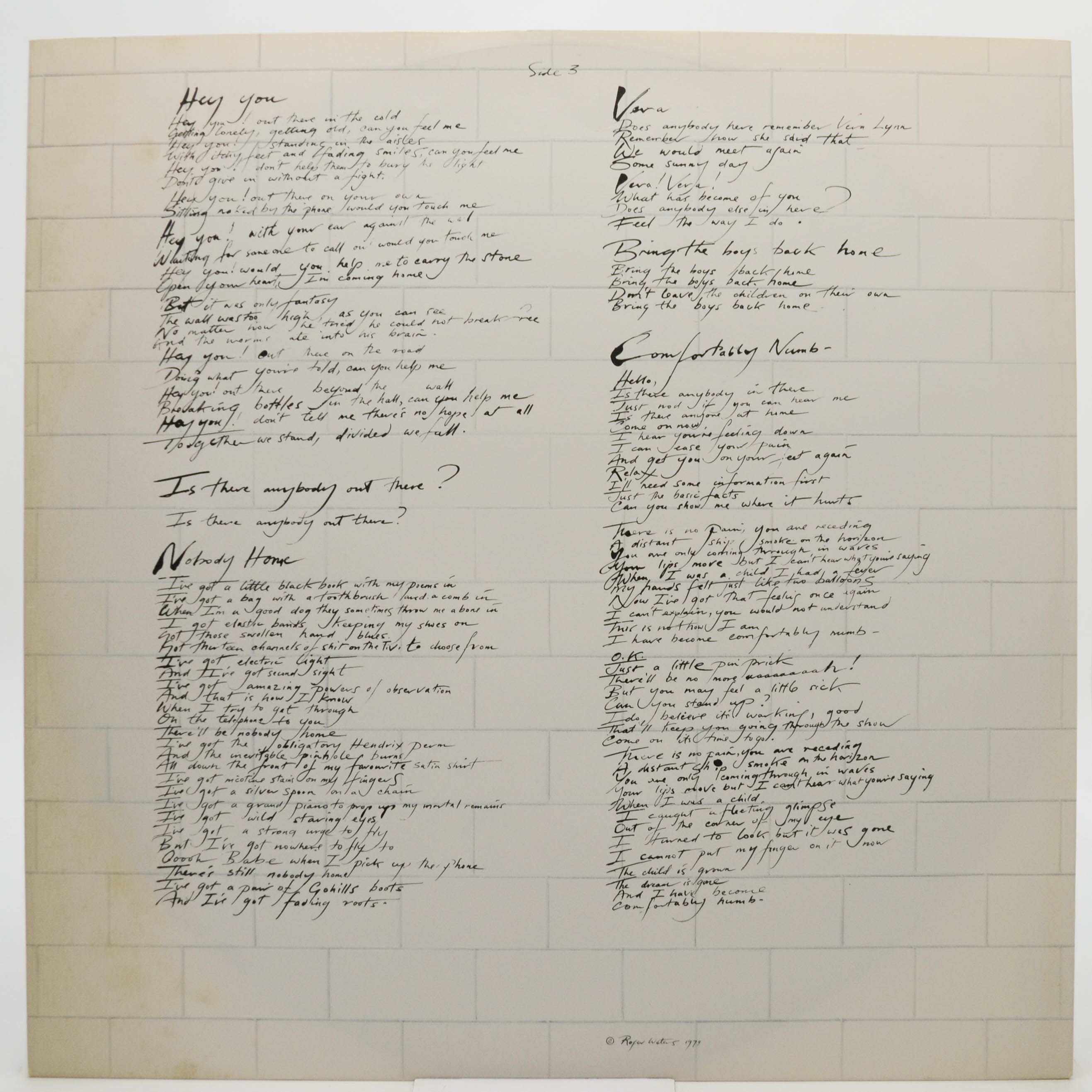 Pink Floyd — The Wall (2LP), 1979
