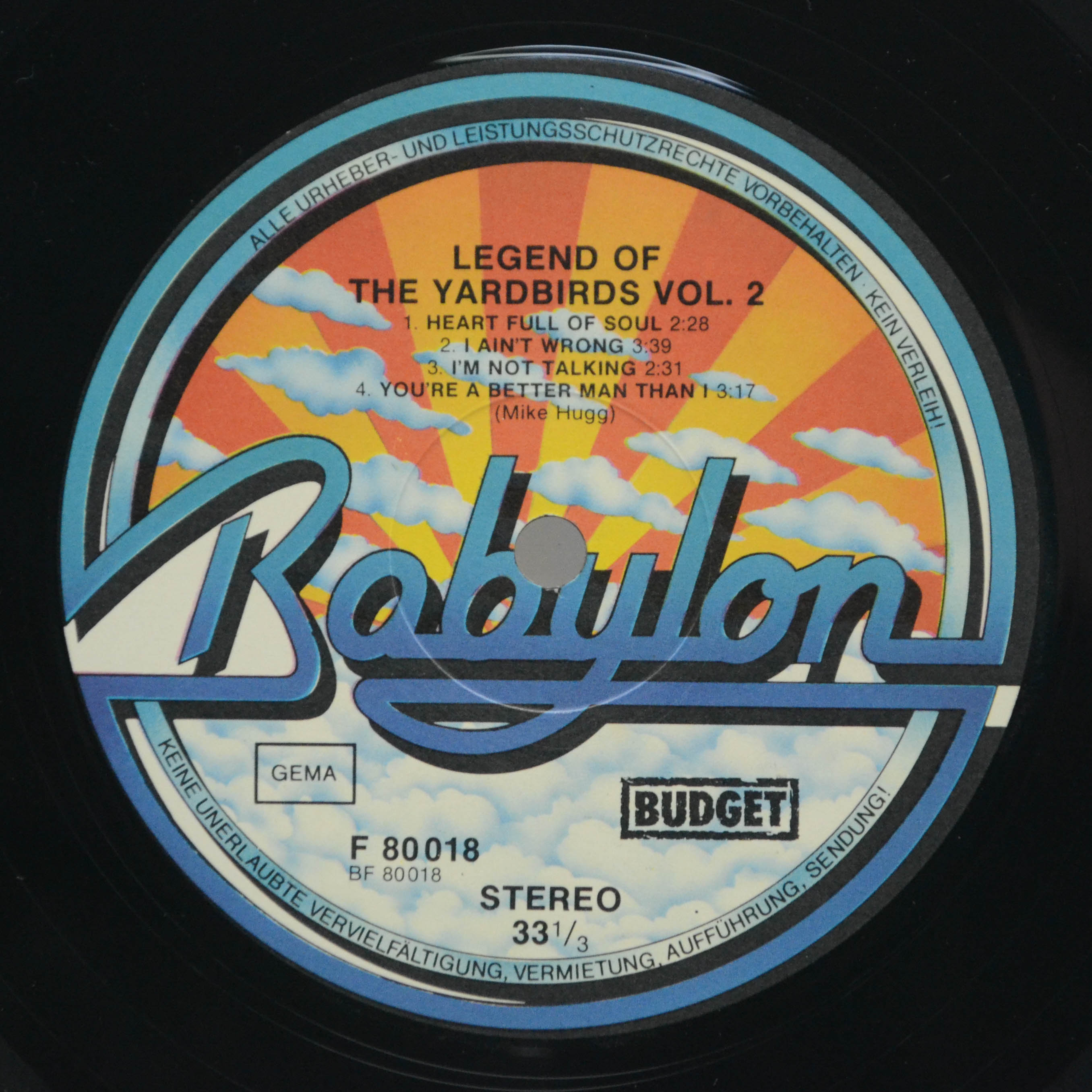 Yardbirds — Legend Of The Yardbirds Vol. 2, 1976