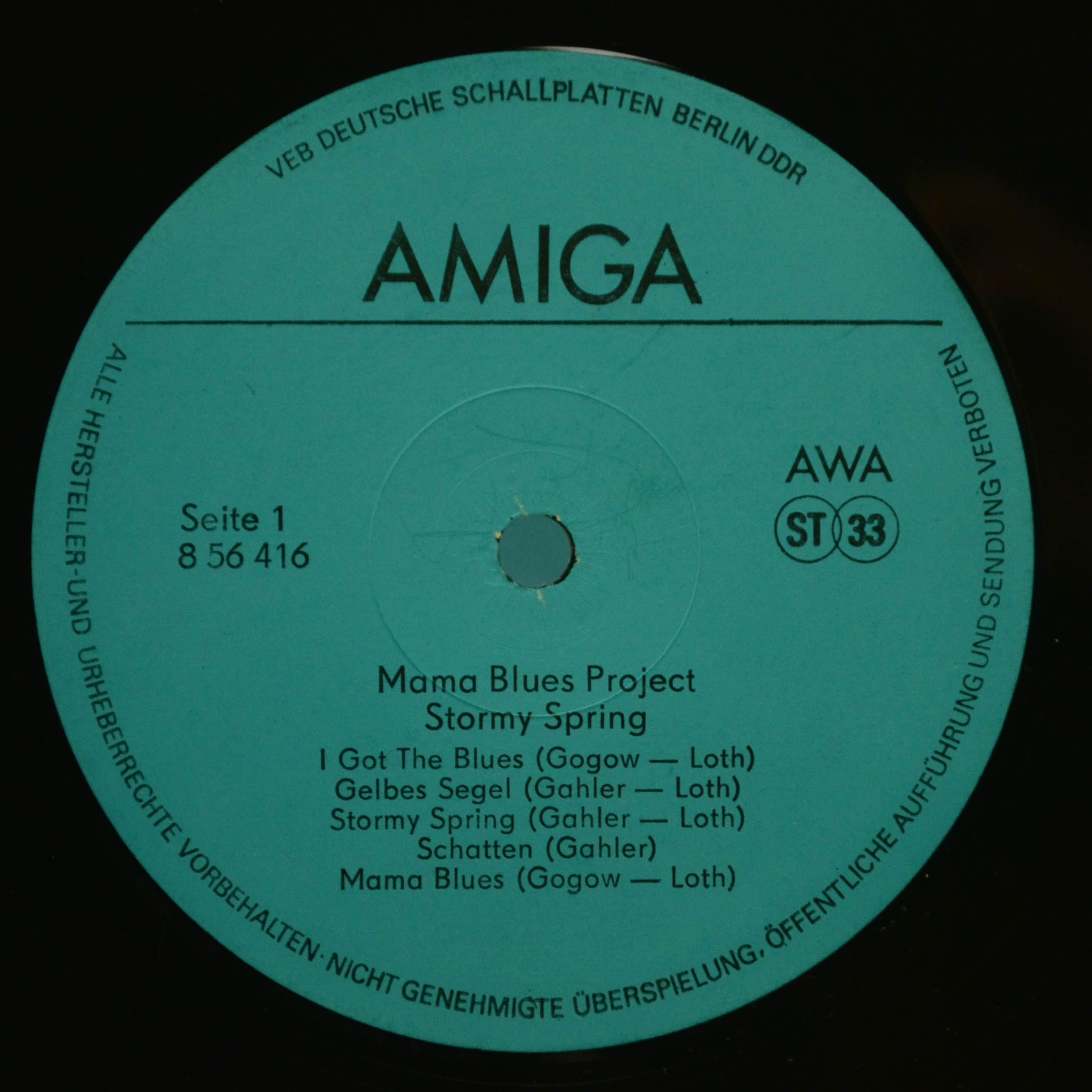 Виниловая пластинка Mama Blues Project — Stormy Spring, 1989