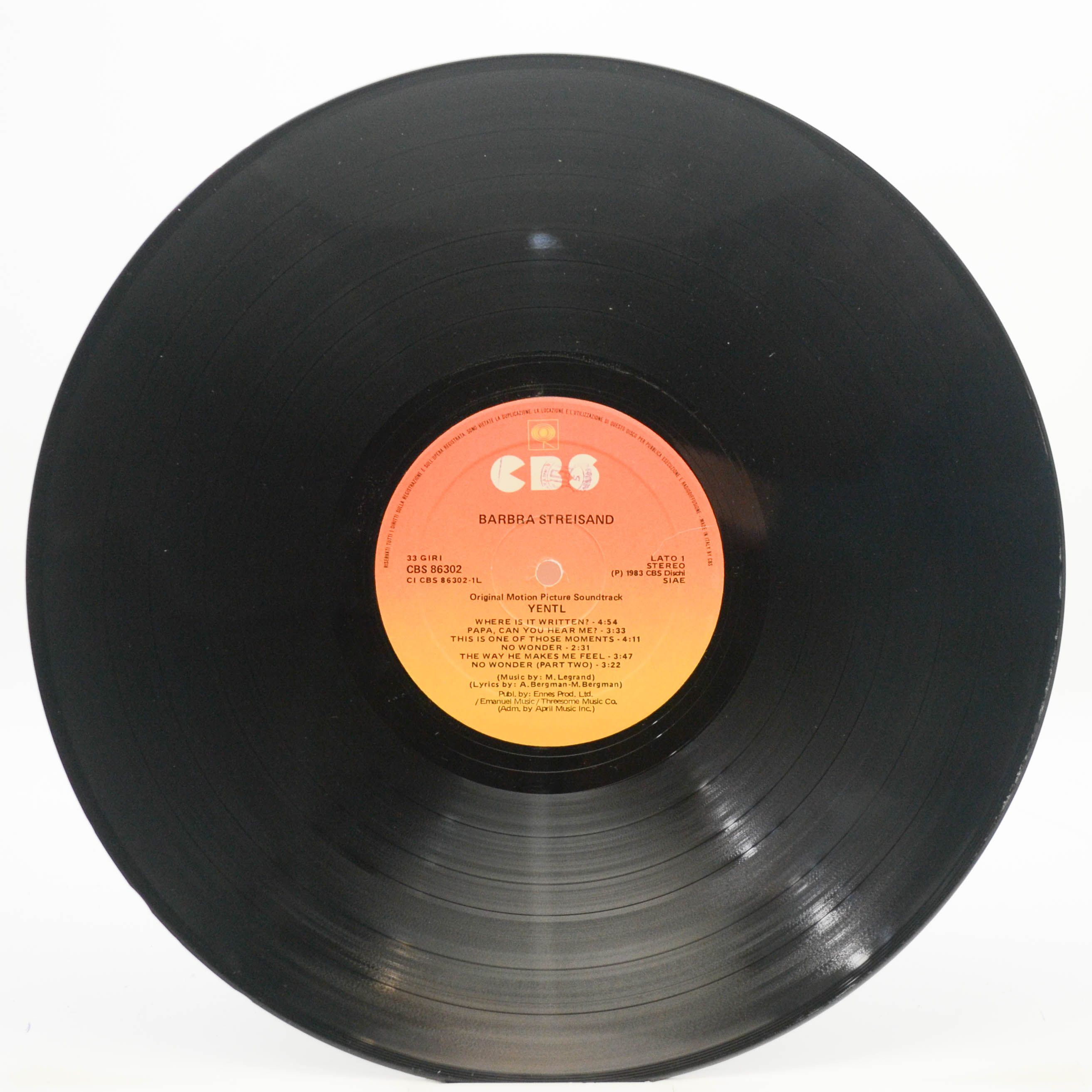 Barbra Streisand — Yentl (Original Motion Picture Soundtrack), 1983