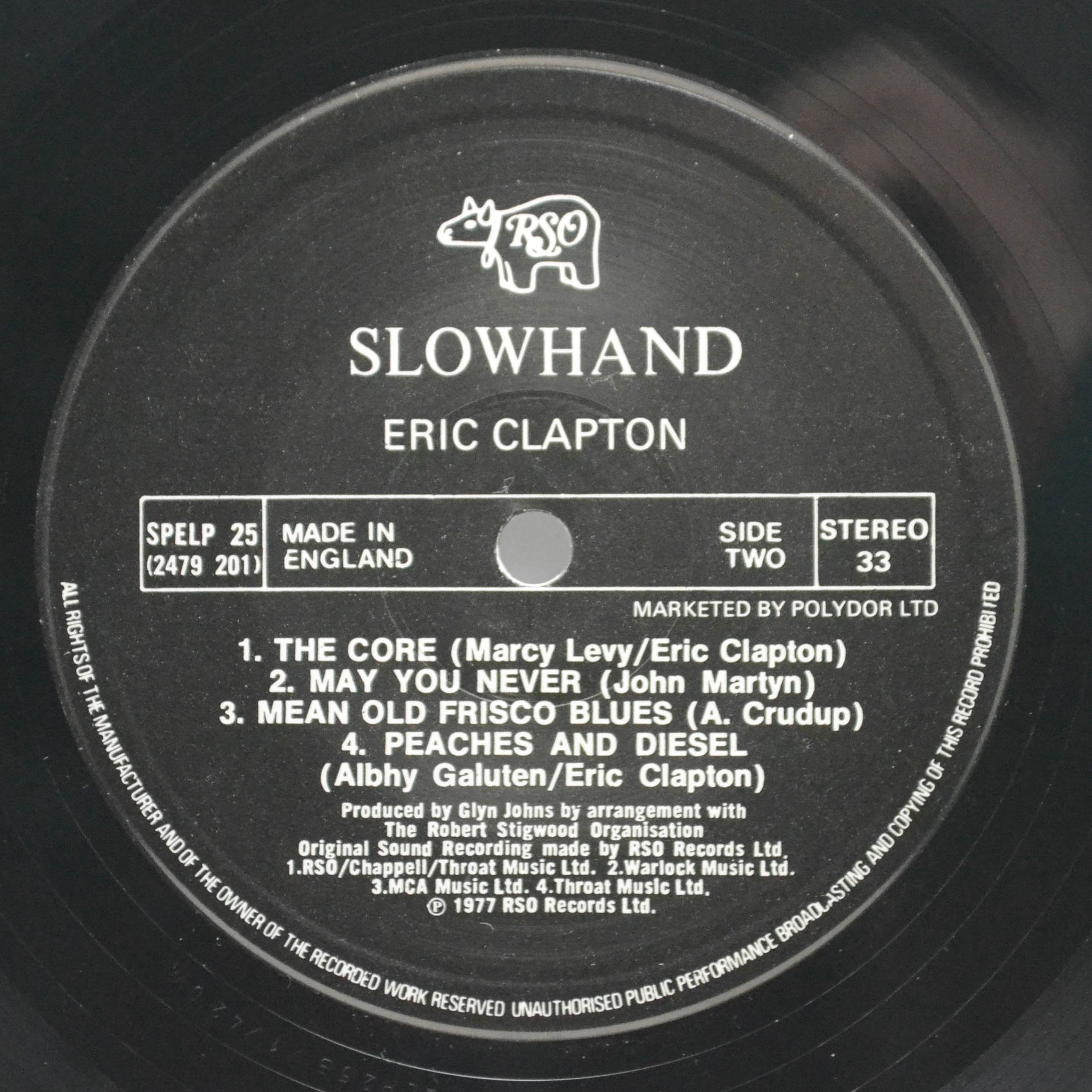 Eric Clapton — Slowhand (UK), 1977