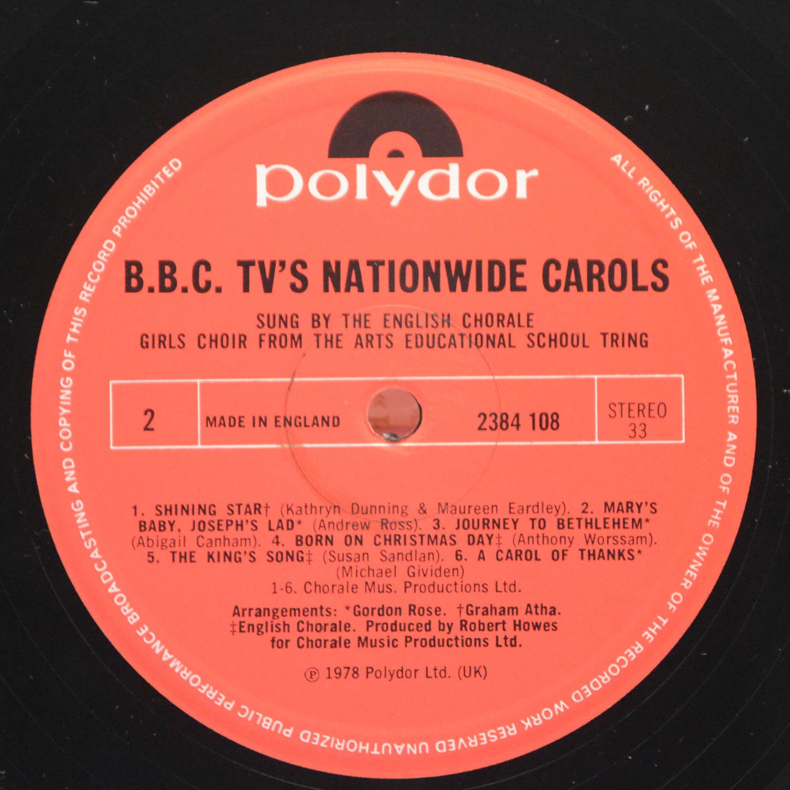 English Chorale — BBC TV’s Nationwide Carols, 1978