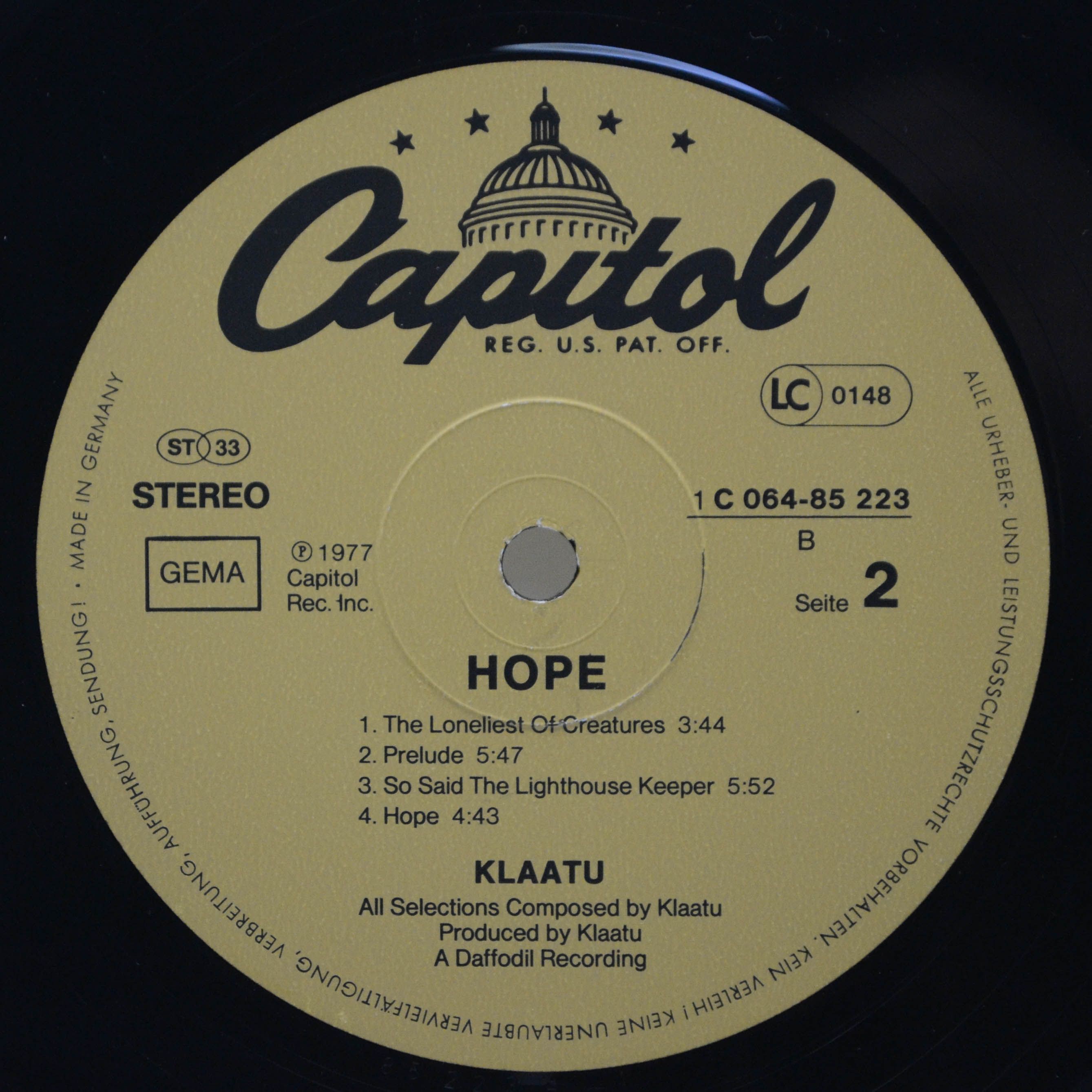 Klaatu — Hope, 1977