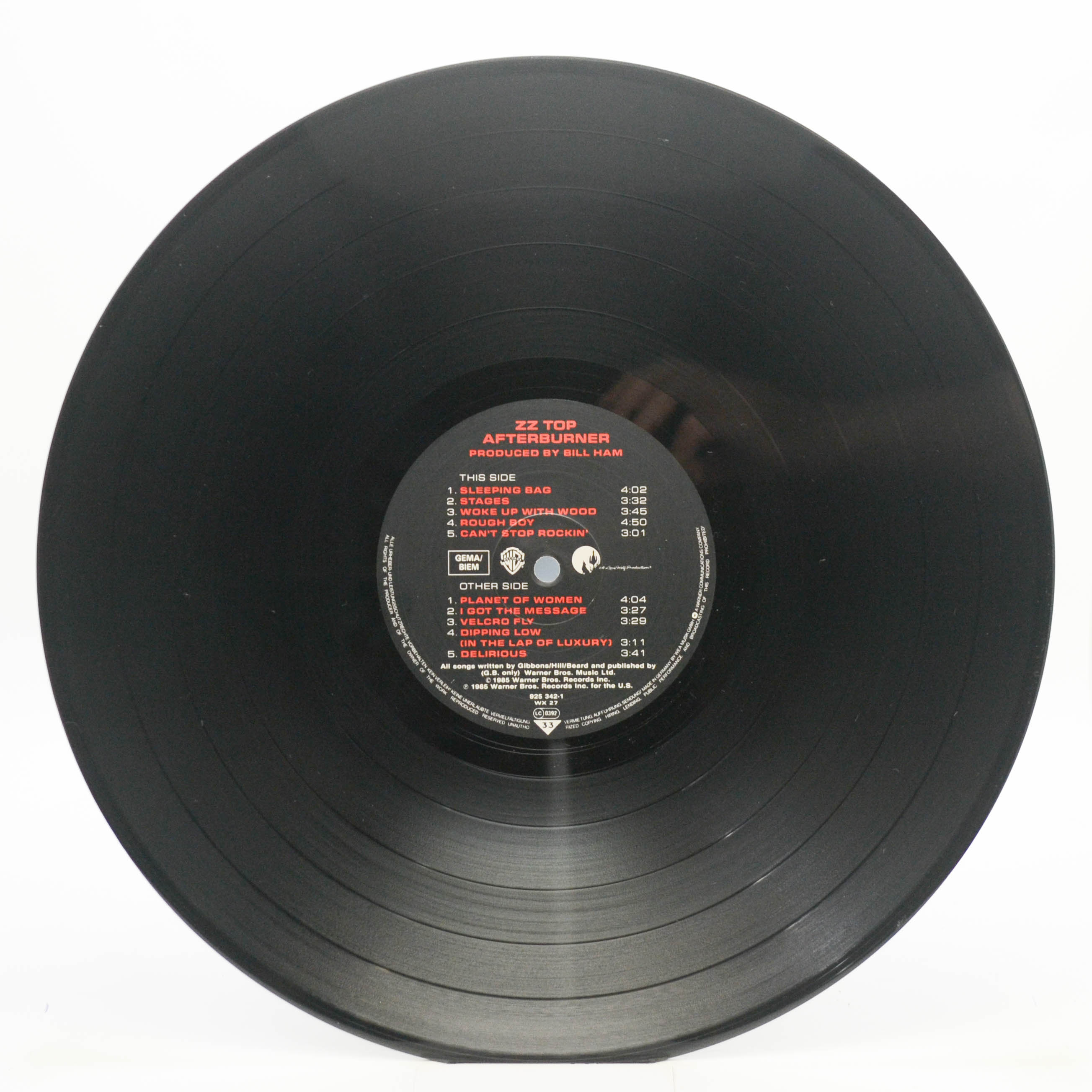 ZZ Top — Afterburner, 1985