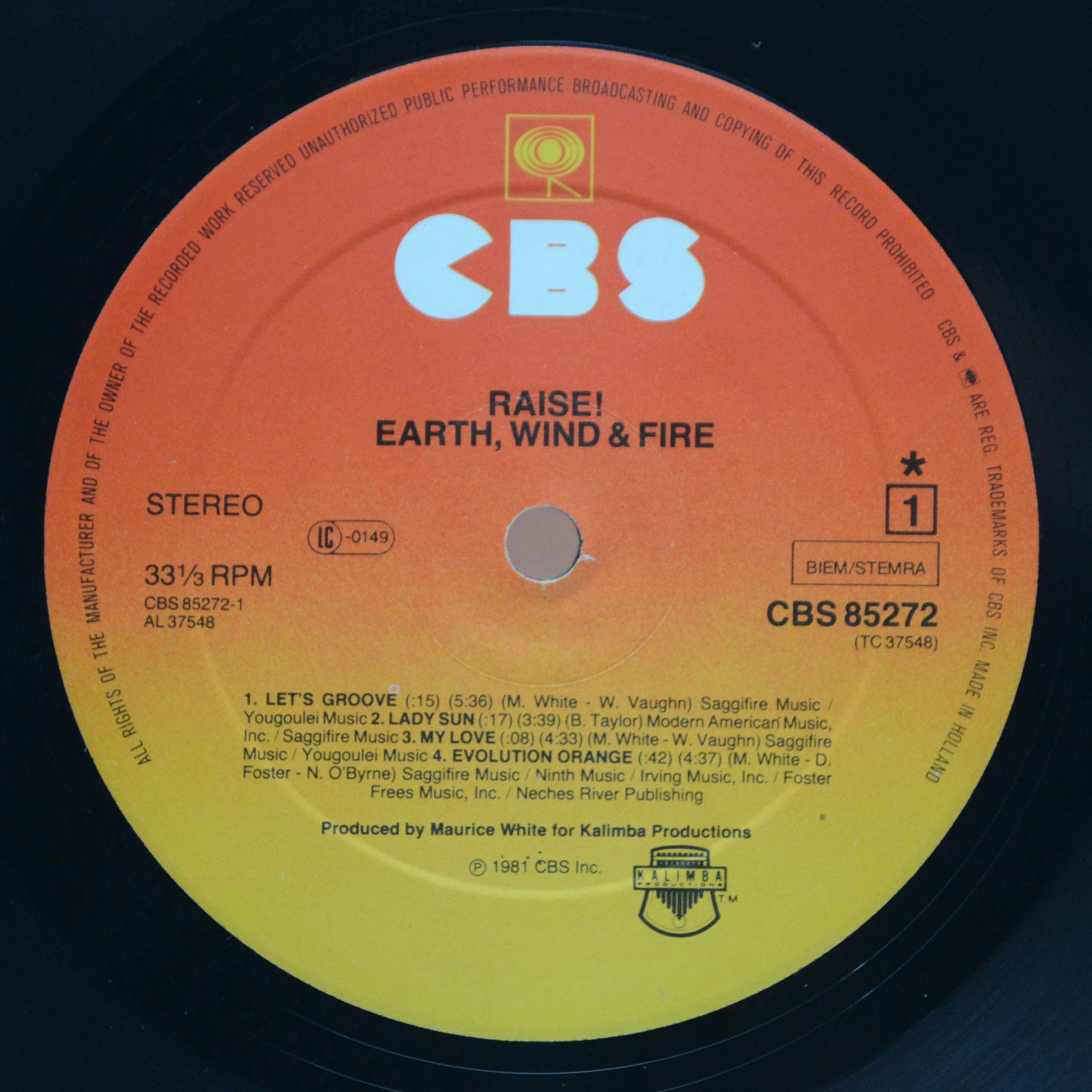 Earth, Wind & Fire — Raise!, 1981