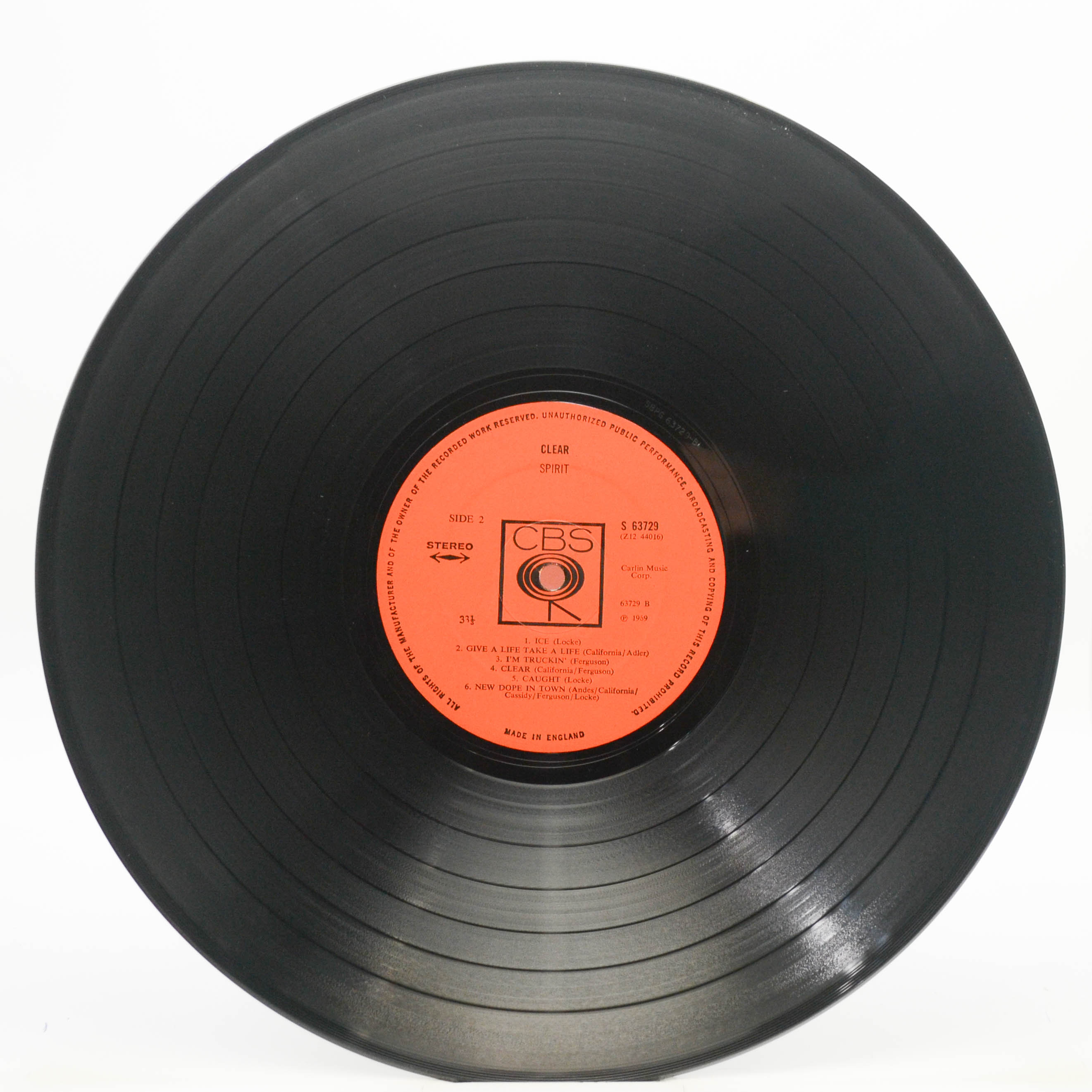 Spirit — Clear (UK), 1969