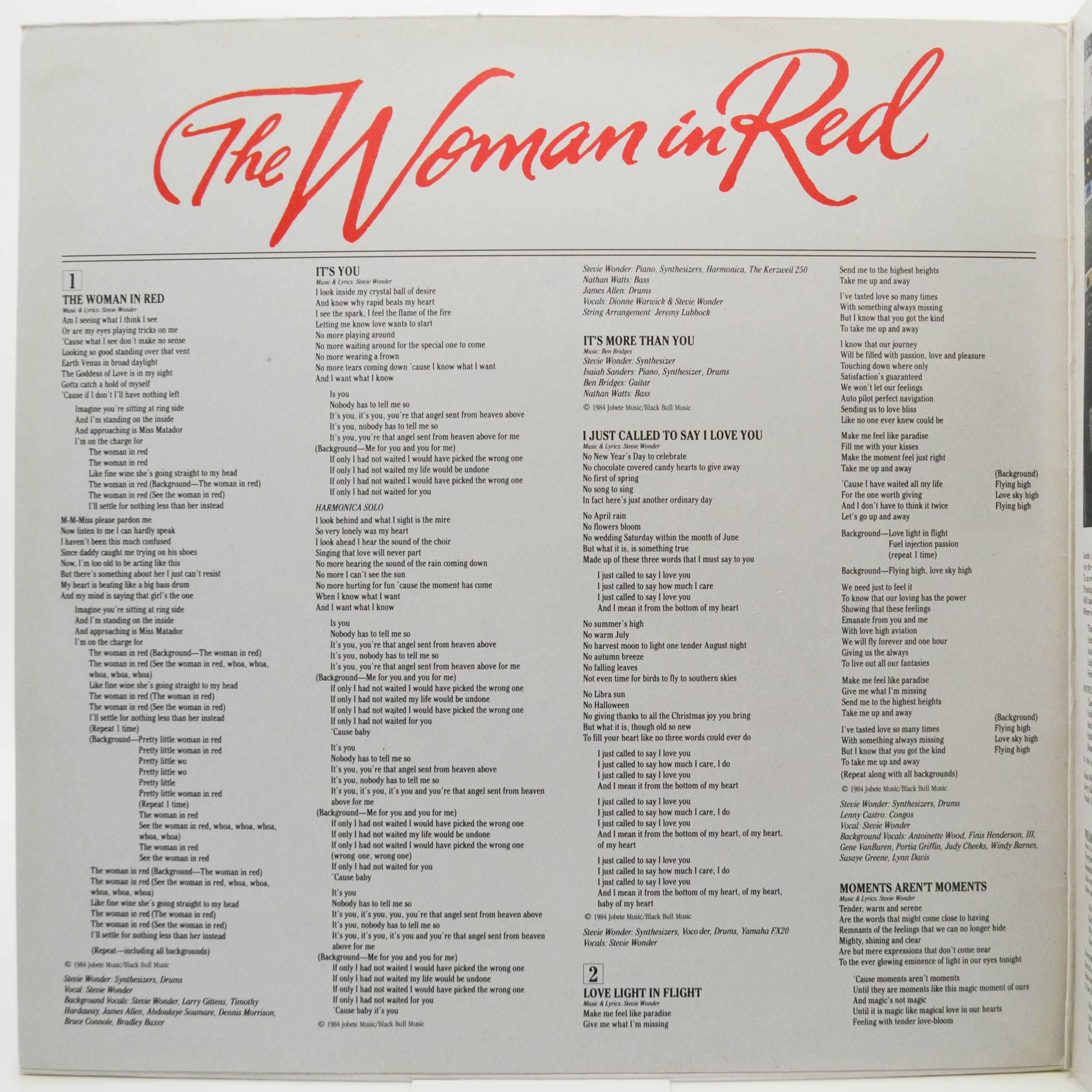 Stevie Wonder — The Woman In Red (Selections From The Original Motion Picture Soundtrack), 1984