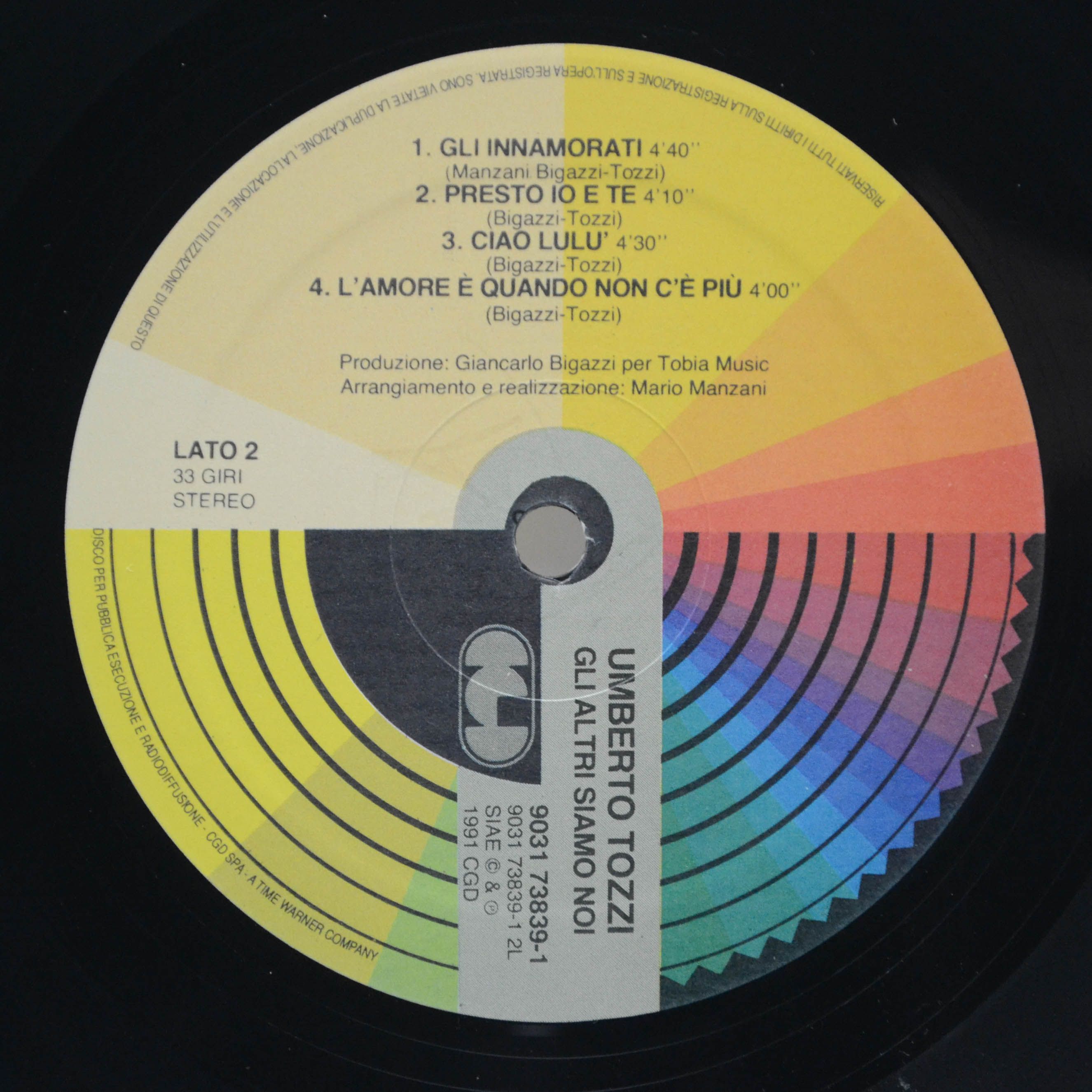 Umberto Tozzi — Gli Altri Siamo Noi, 1991