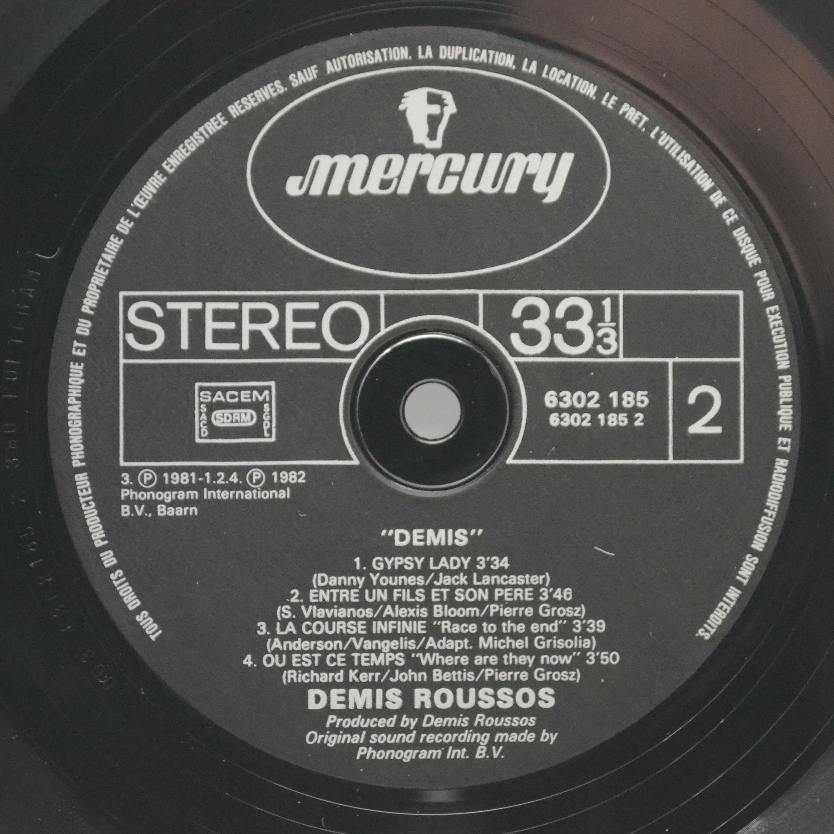 Demis Roussos — Demis (1-st, France), 1982
