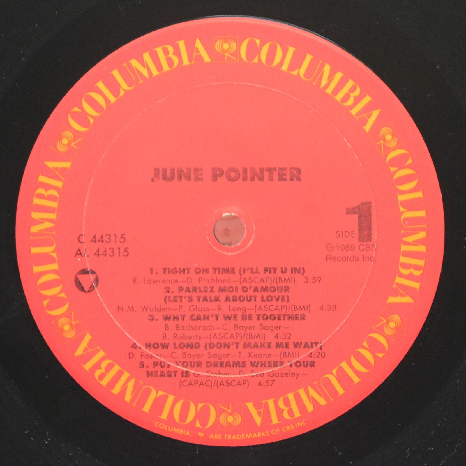 June Pointer — June Pointer, 1989