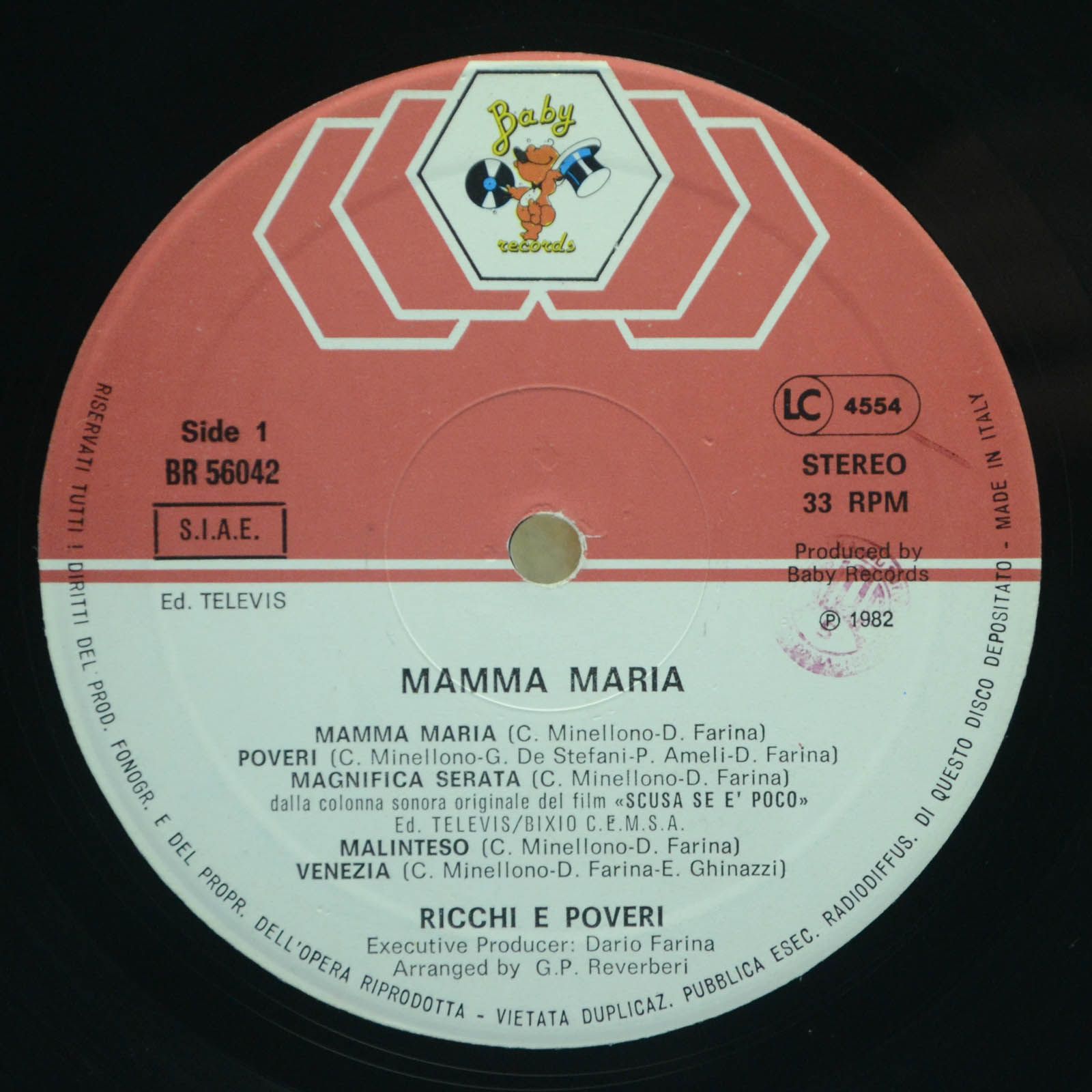 Ricchi & Poveri — Mamma Maria (Italy), 1982