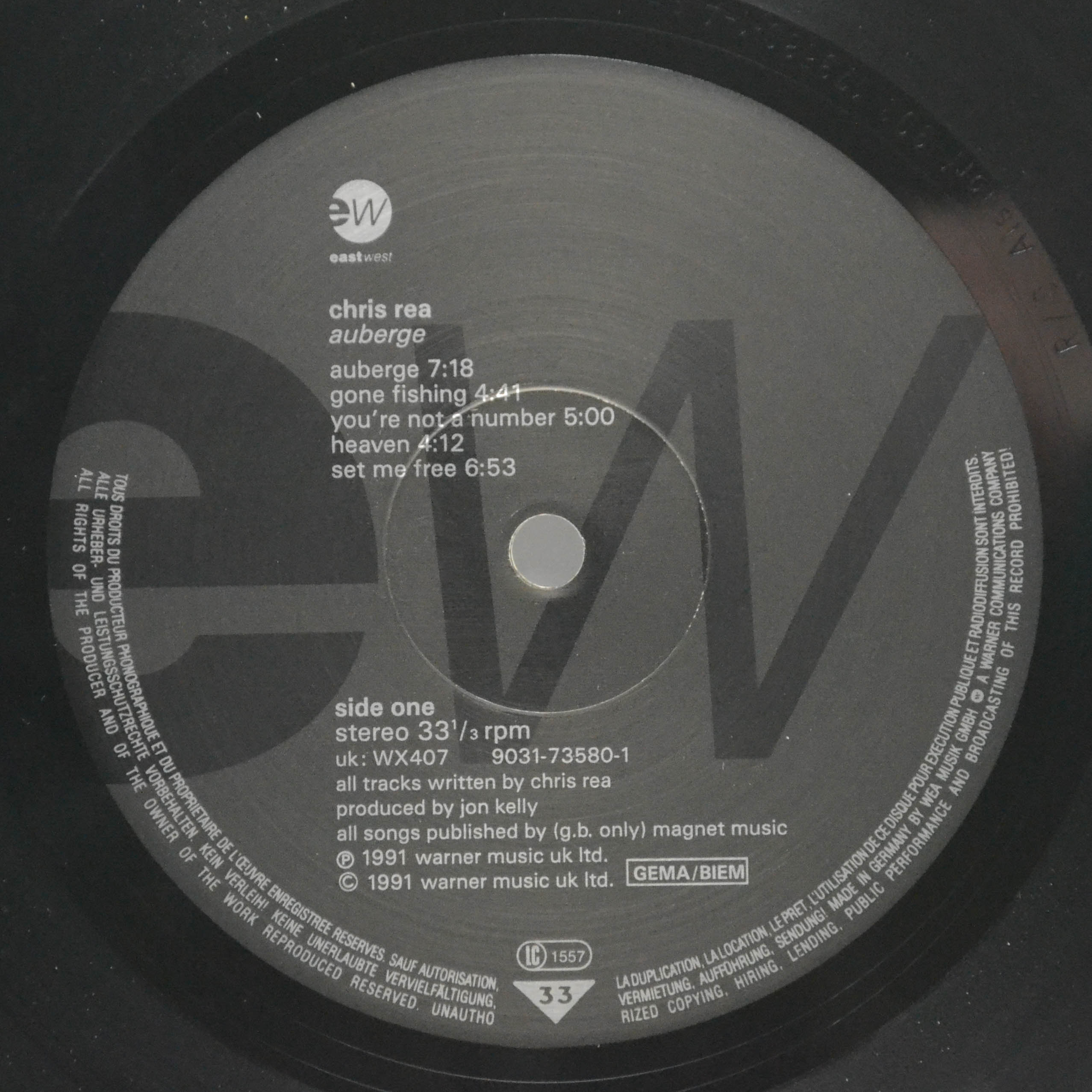 Chris Rea — Auberge, 1991