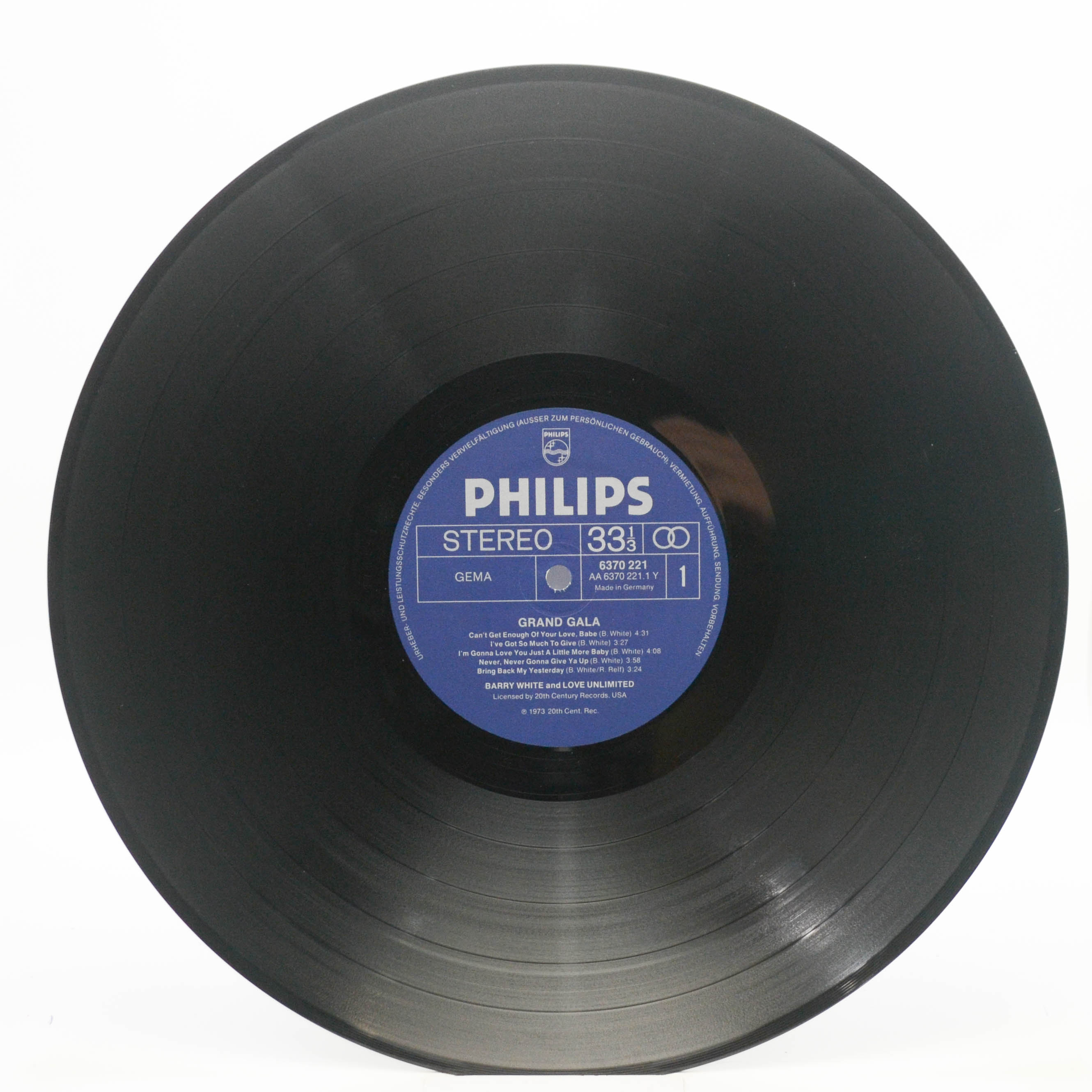 Barry White And Love Unlimited Also Featuring Love Unlimited Orchestra — Grand Gala, 1974