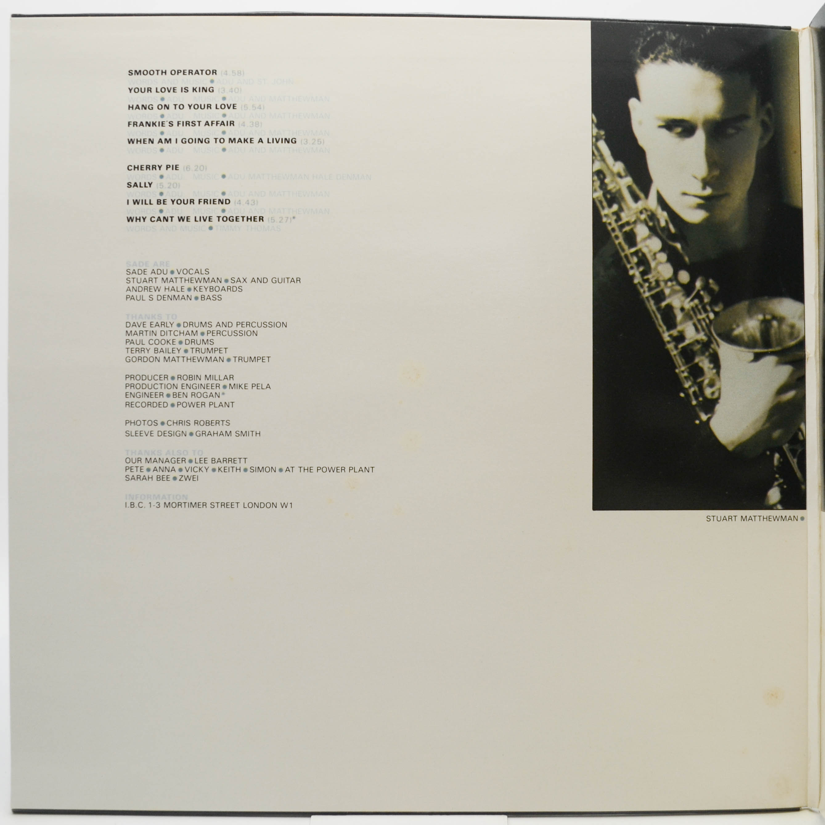 Sade — Diamond Life, 1984