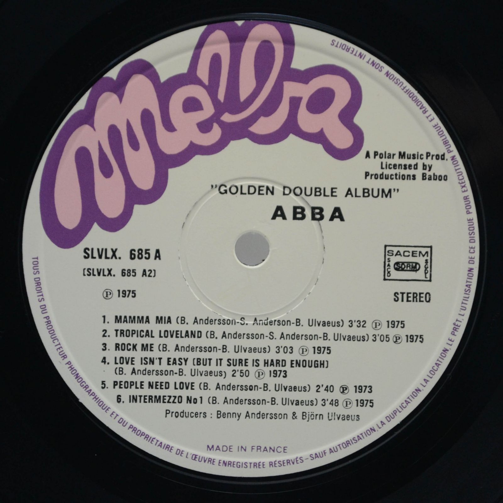 ABBA — Golden Double Album (2LP), 1976