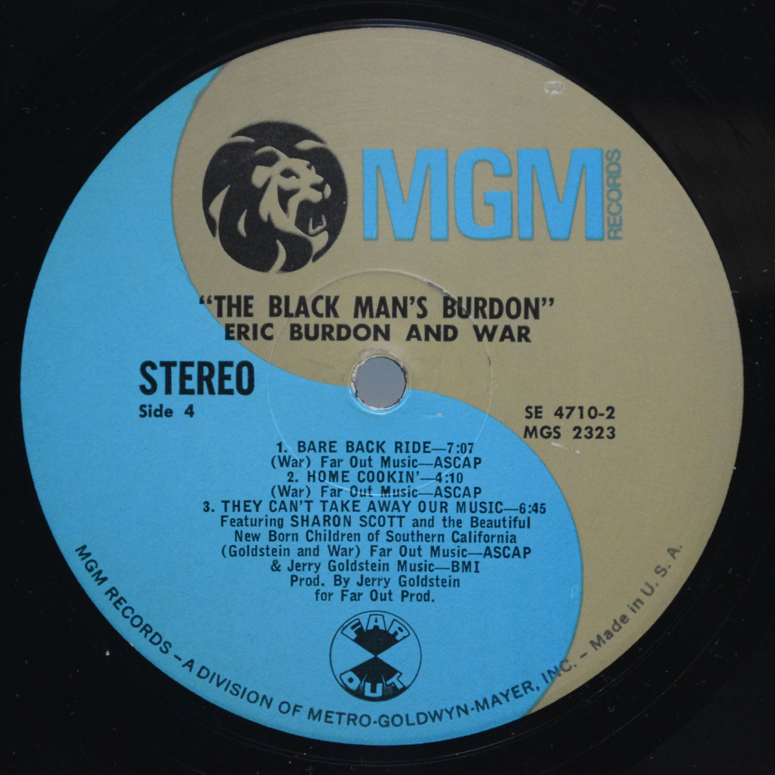 Eric Burdon And War — The Black-Man's Burdon (2LP, USA), 1970