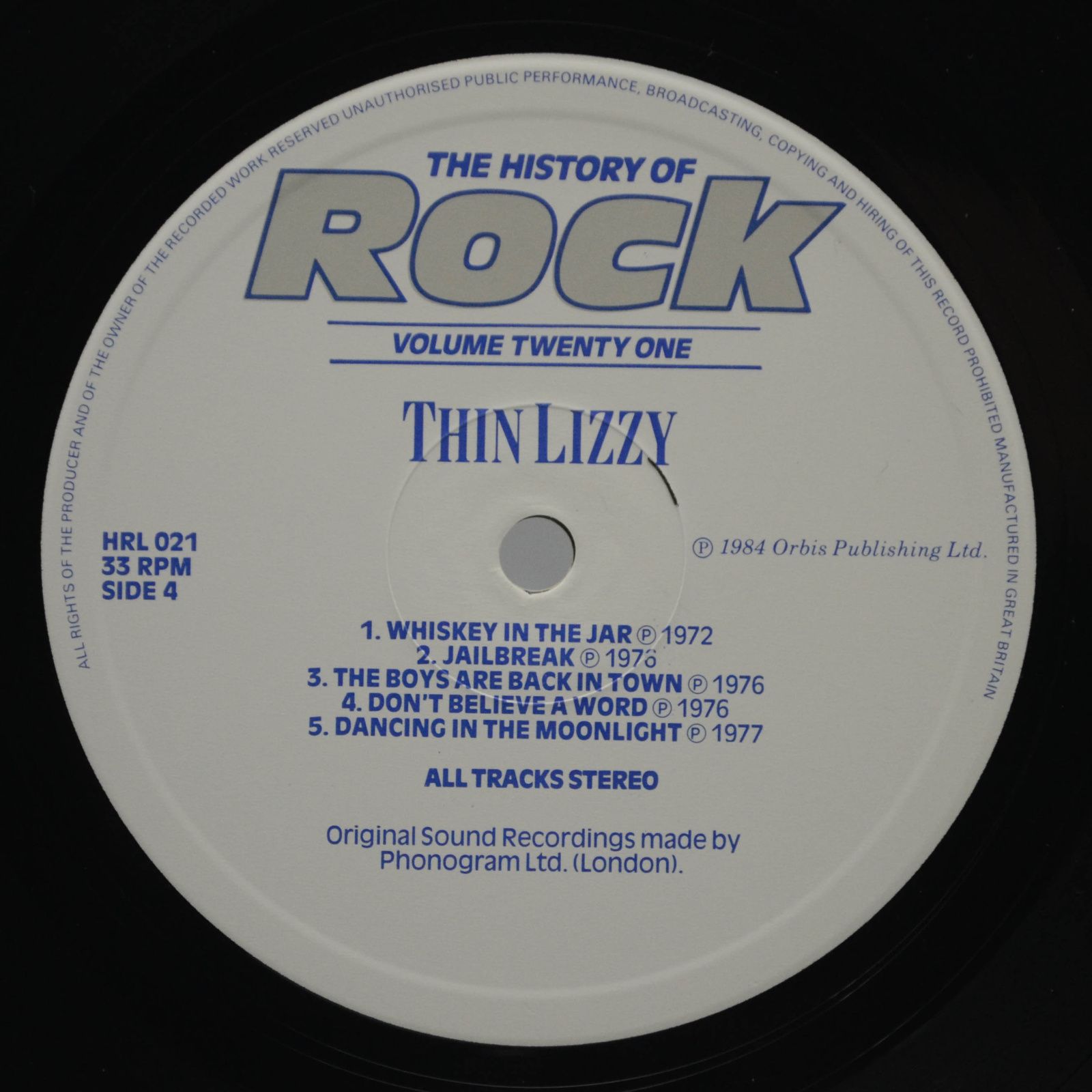 Status Quo / Slade / 10cc / Thin Lizzy — The History Of Rock (Volume Twenty One) (2LP, UK), 1984