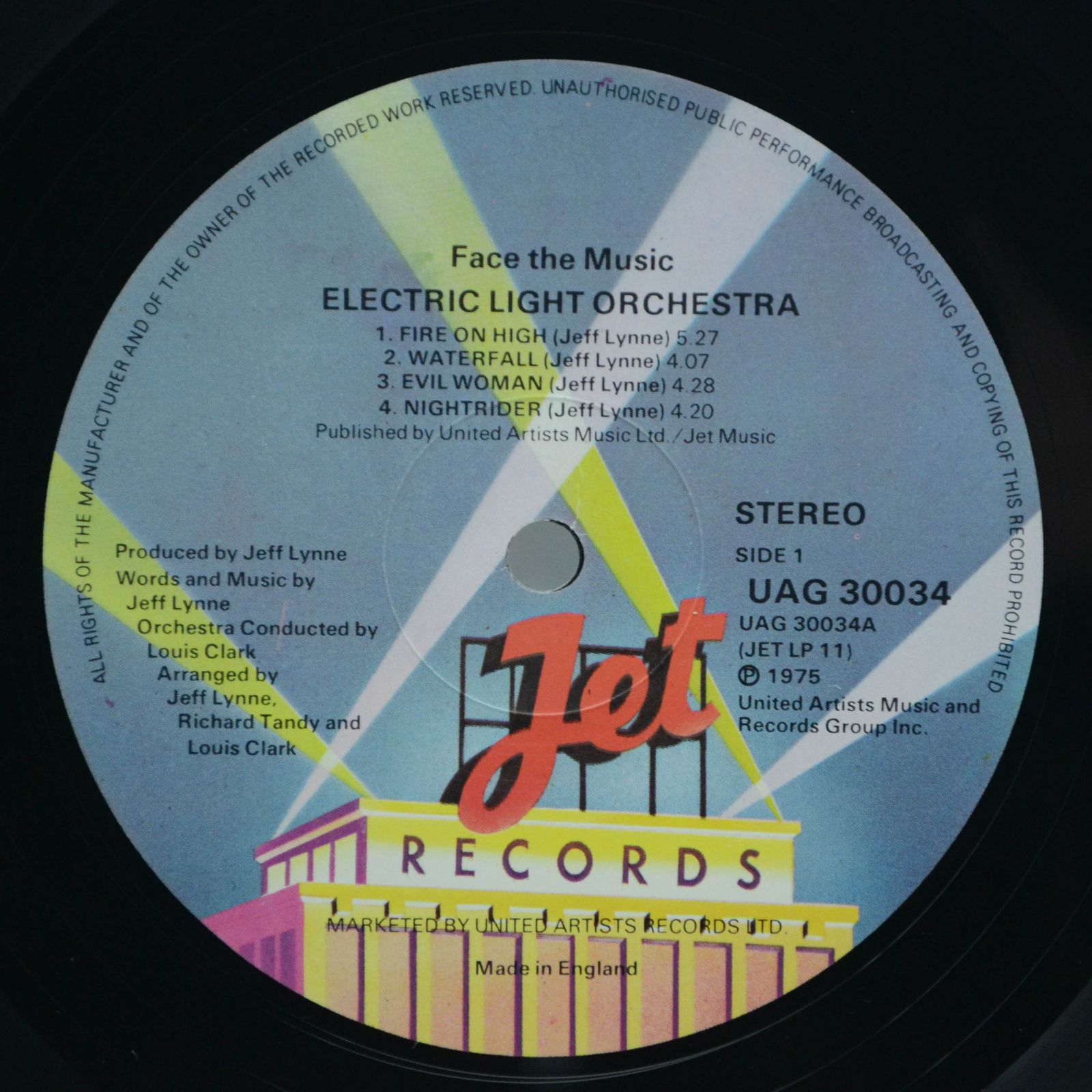 Electric Light Orchestra — Face The Music (UK), 1975
