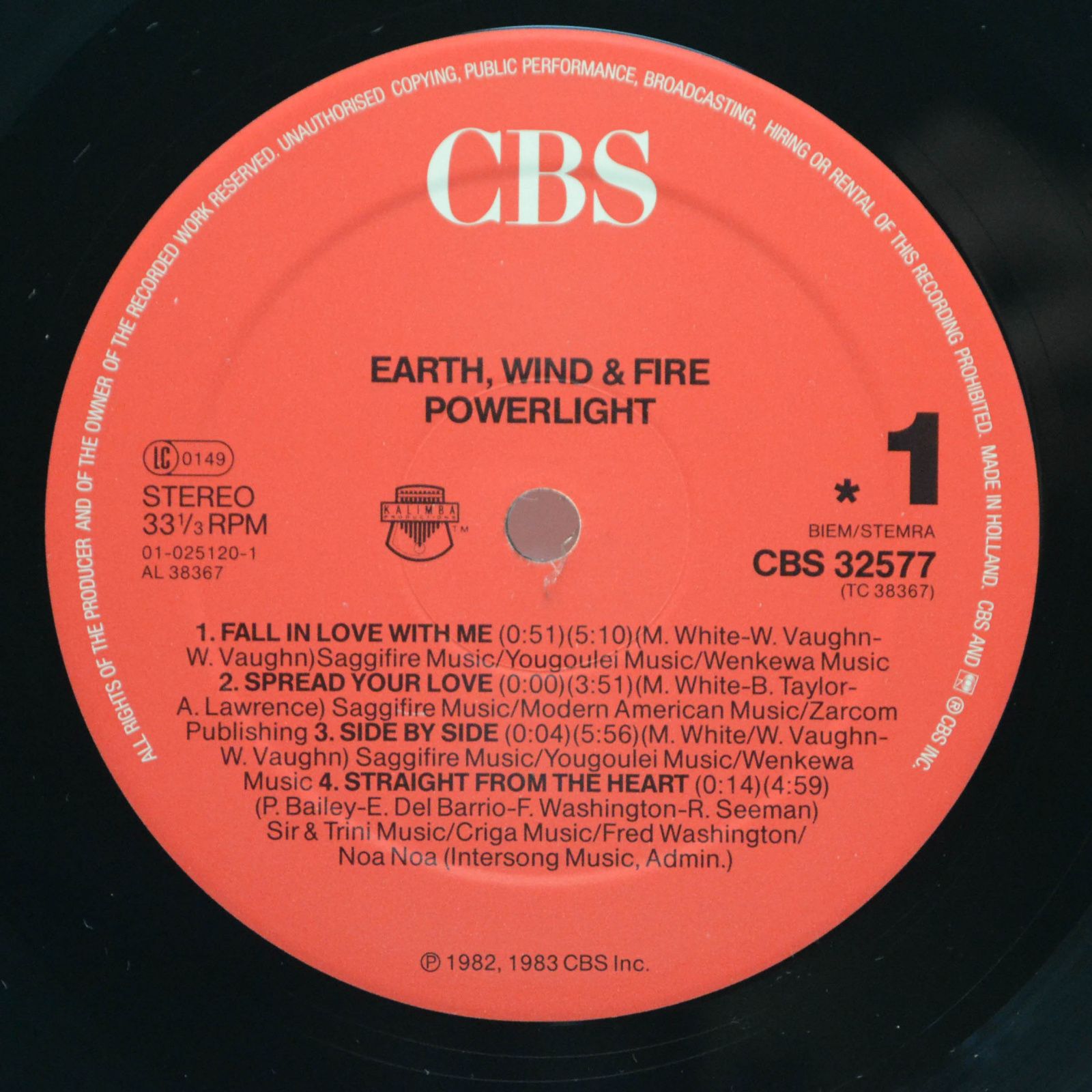 Earth, Wind & Fire — Powerlight, 1983