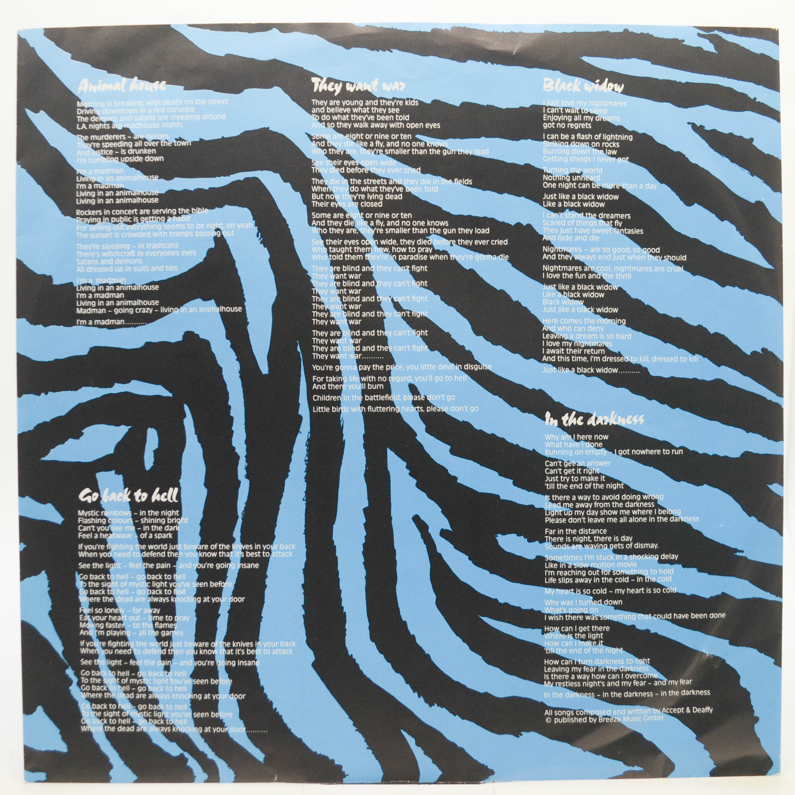 U.D.O. — Animal House, 1987