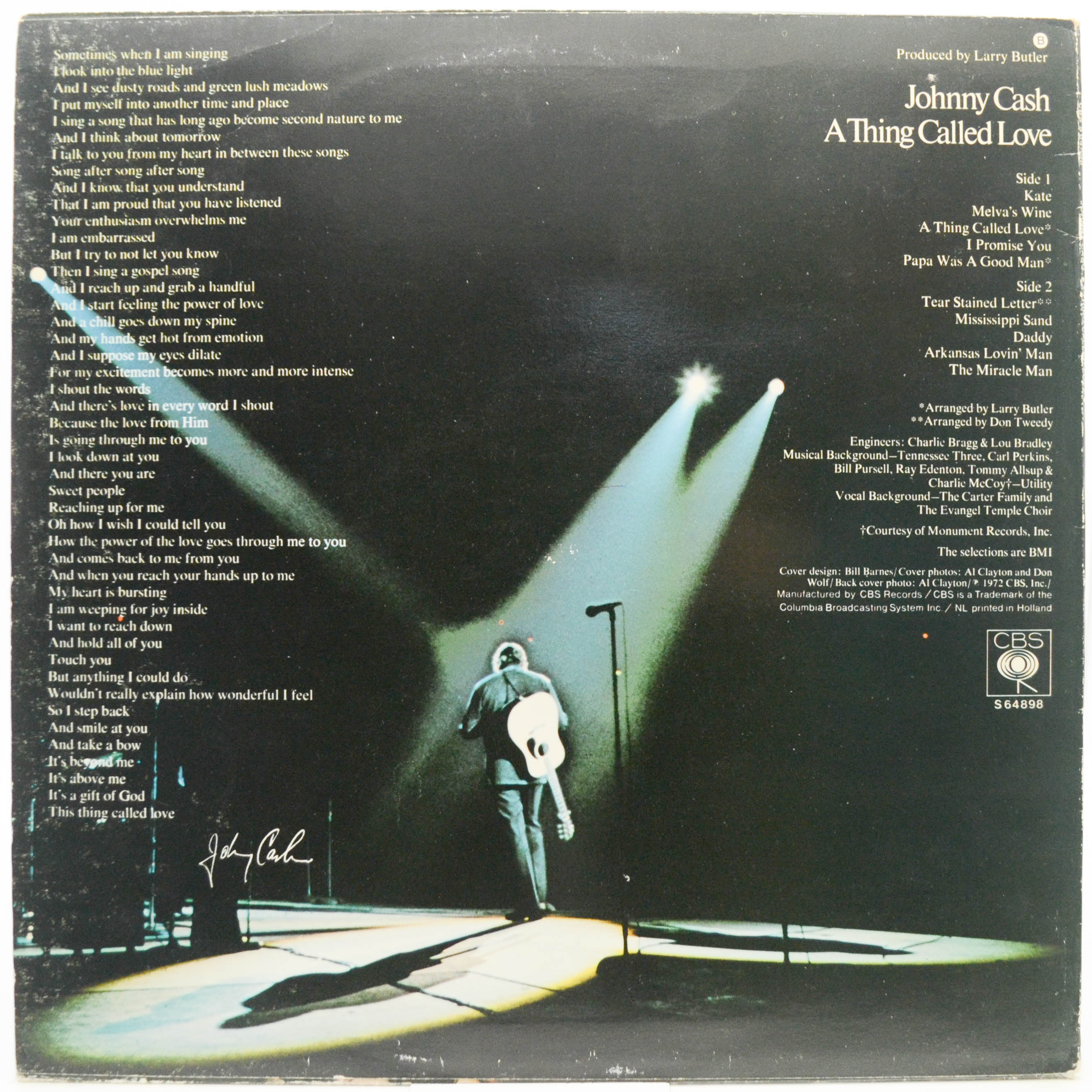 Johnny Cash — A Thing Called Love, 1972