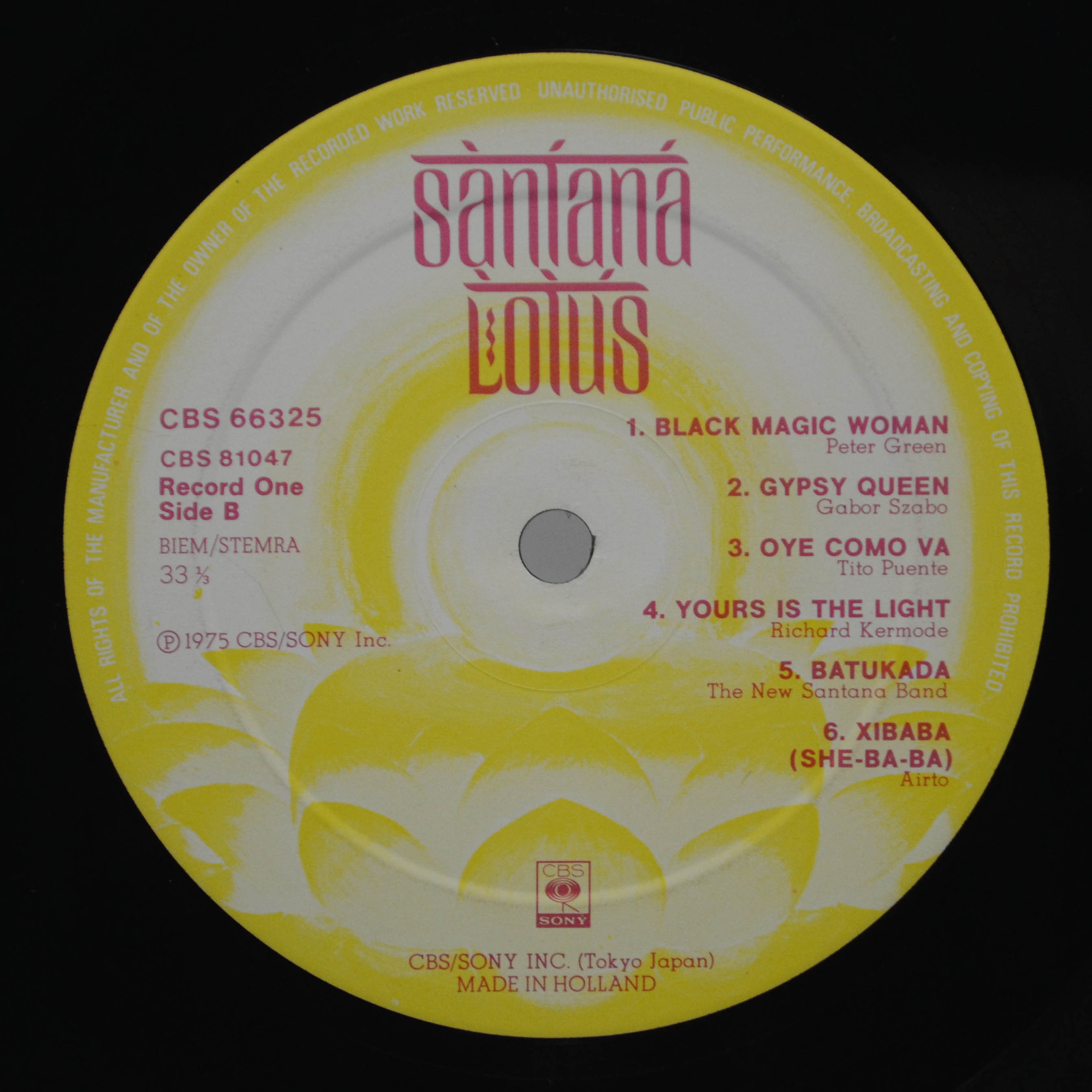 Santana — Lotus (3LP), 1974