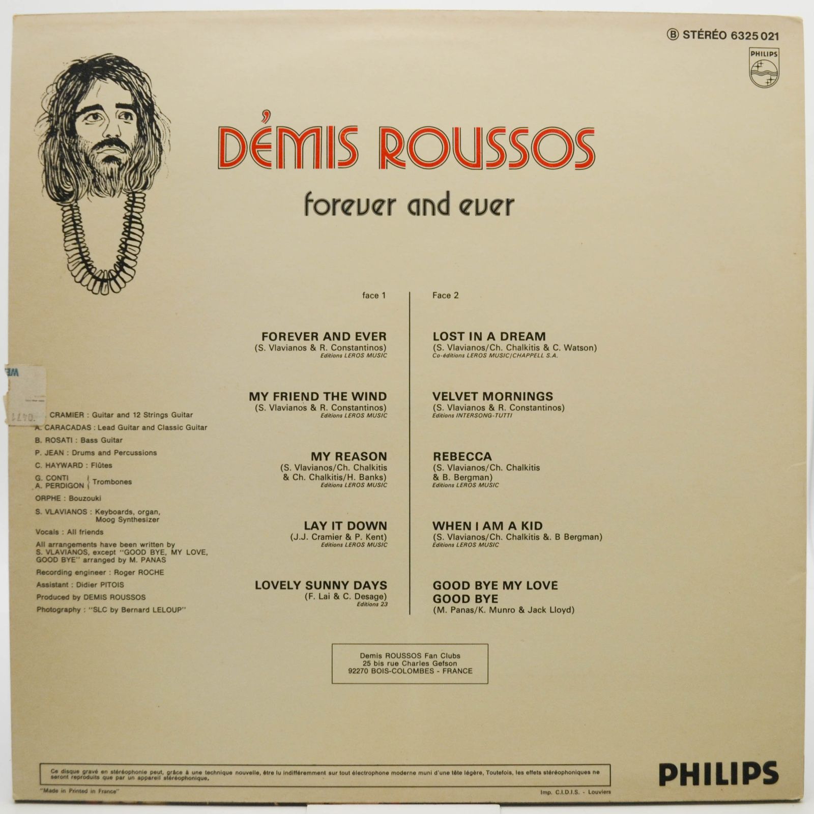 Démis Roussos — Forever And Ever (France), 1973