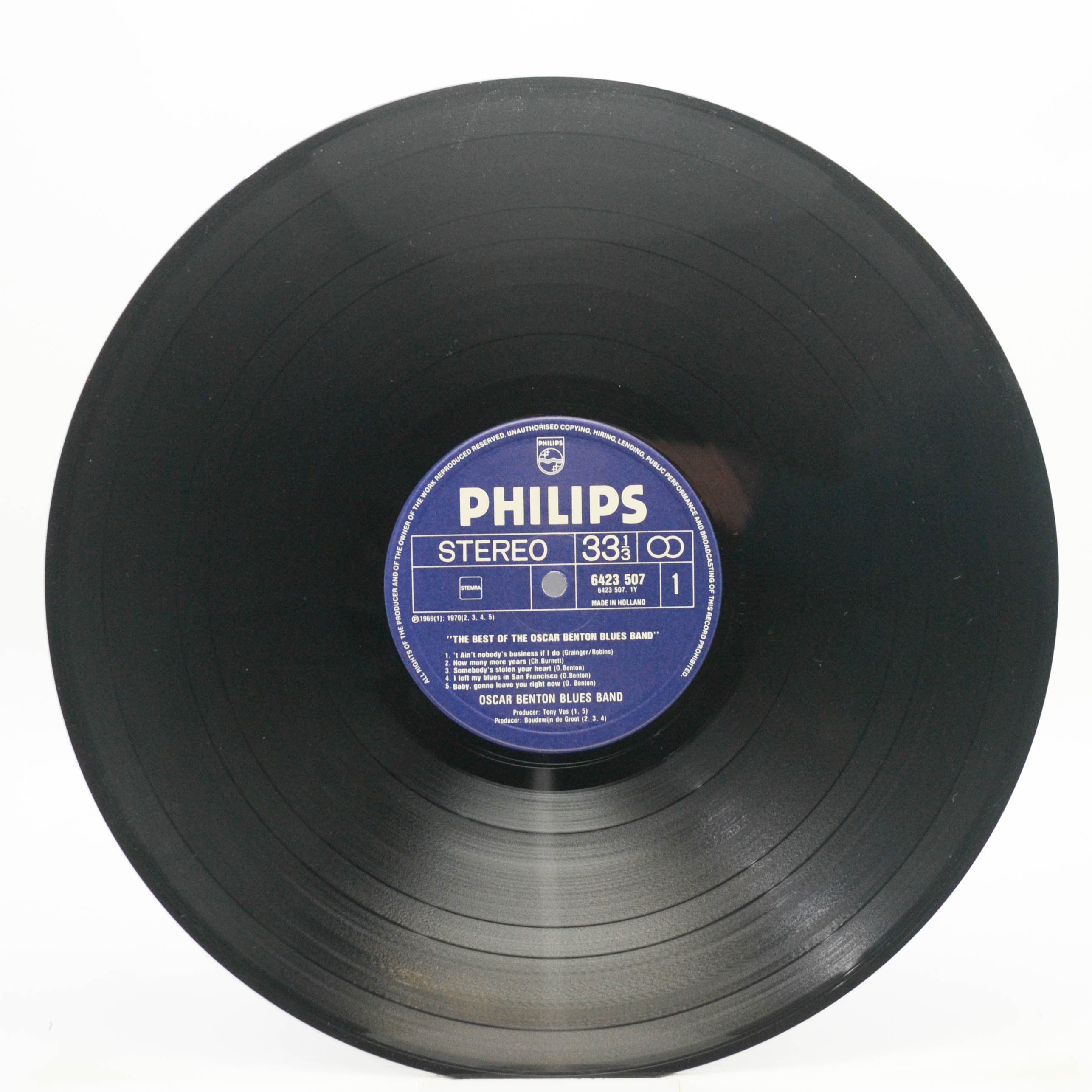 Oscar Benton Blues Band — The Best Of (Holland), 1972