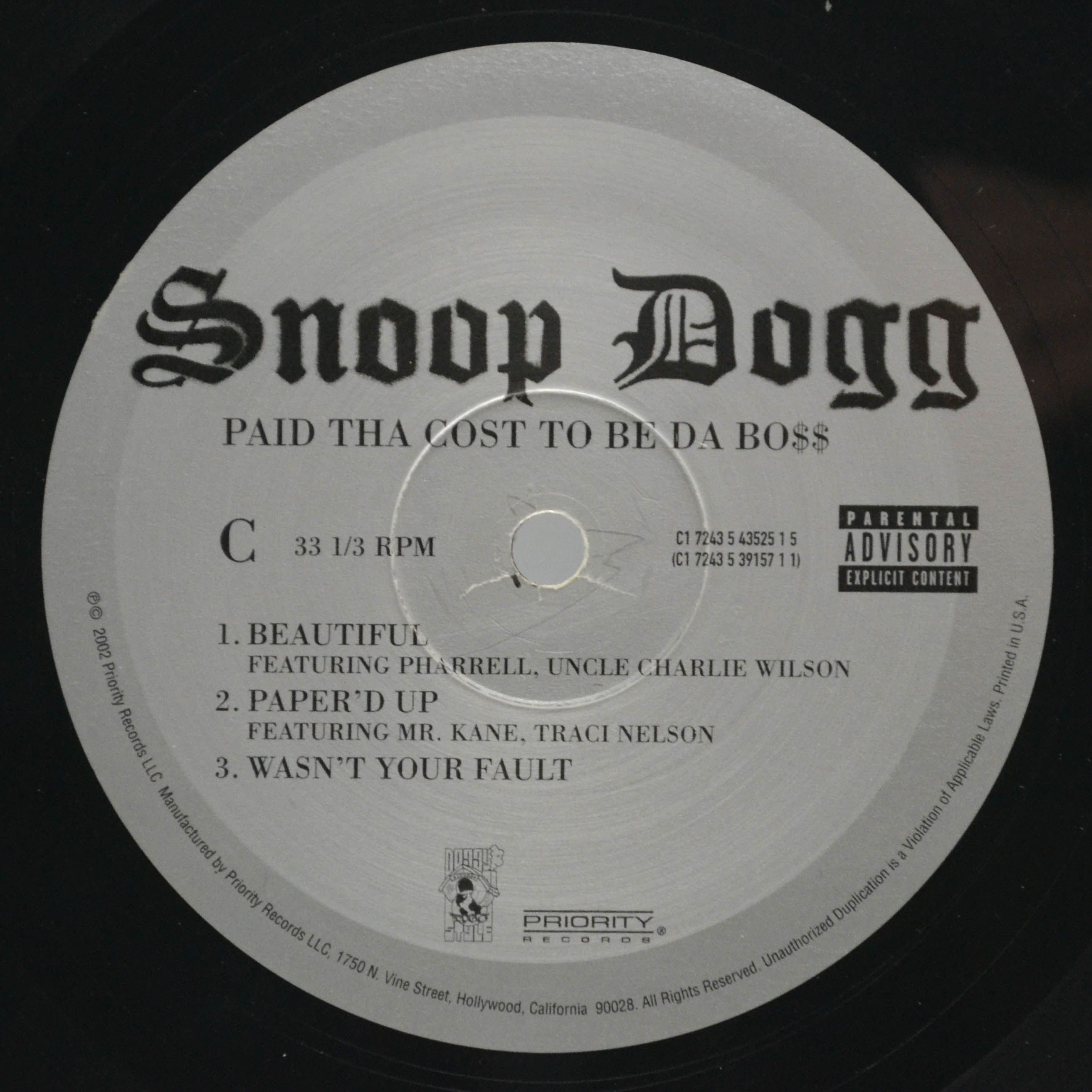 Snoop Dogg — Paid Tha Cost To Be Da Bo$$ (3LP, 1-st, USA), 2002
