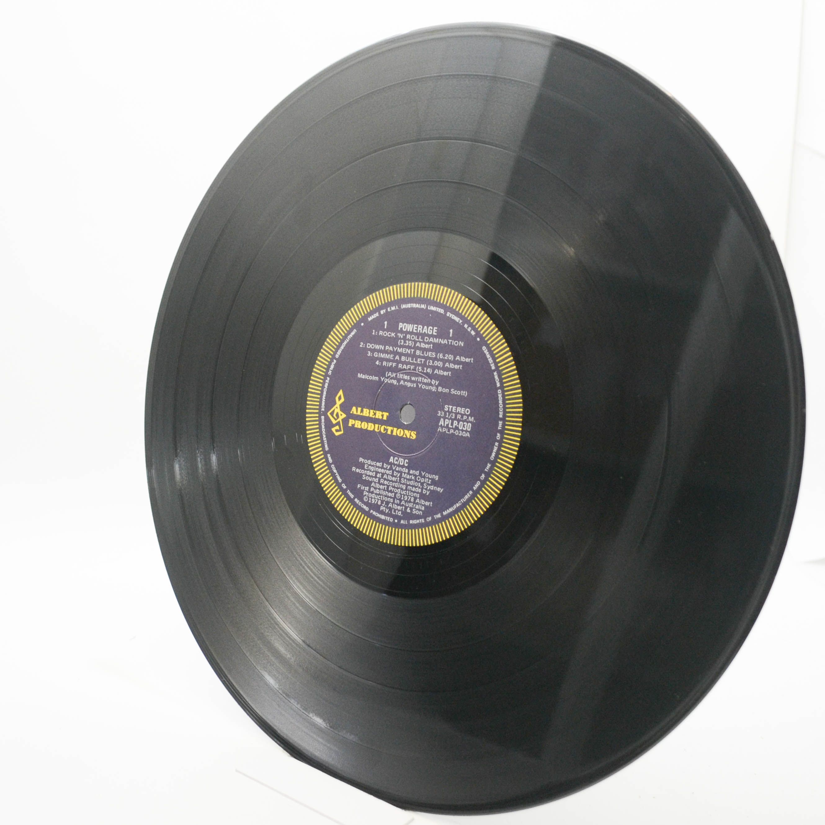 AC/DC — Powerage (1-st, Australia), 1978