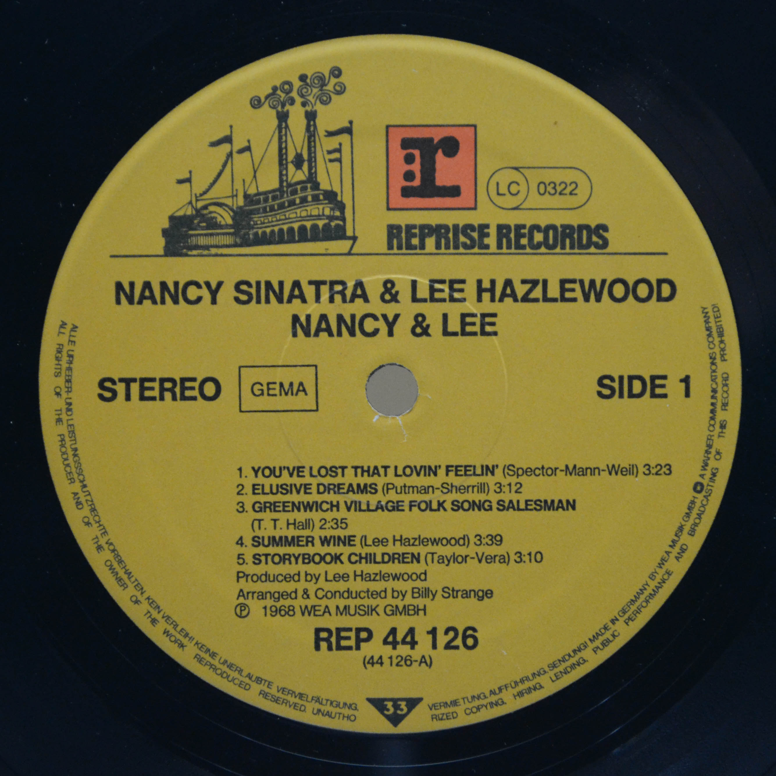 Виниловая пластинка Nancy Sinatra & Lee Hazlewood — Nancy & Lee, 1968