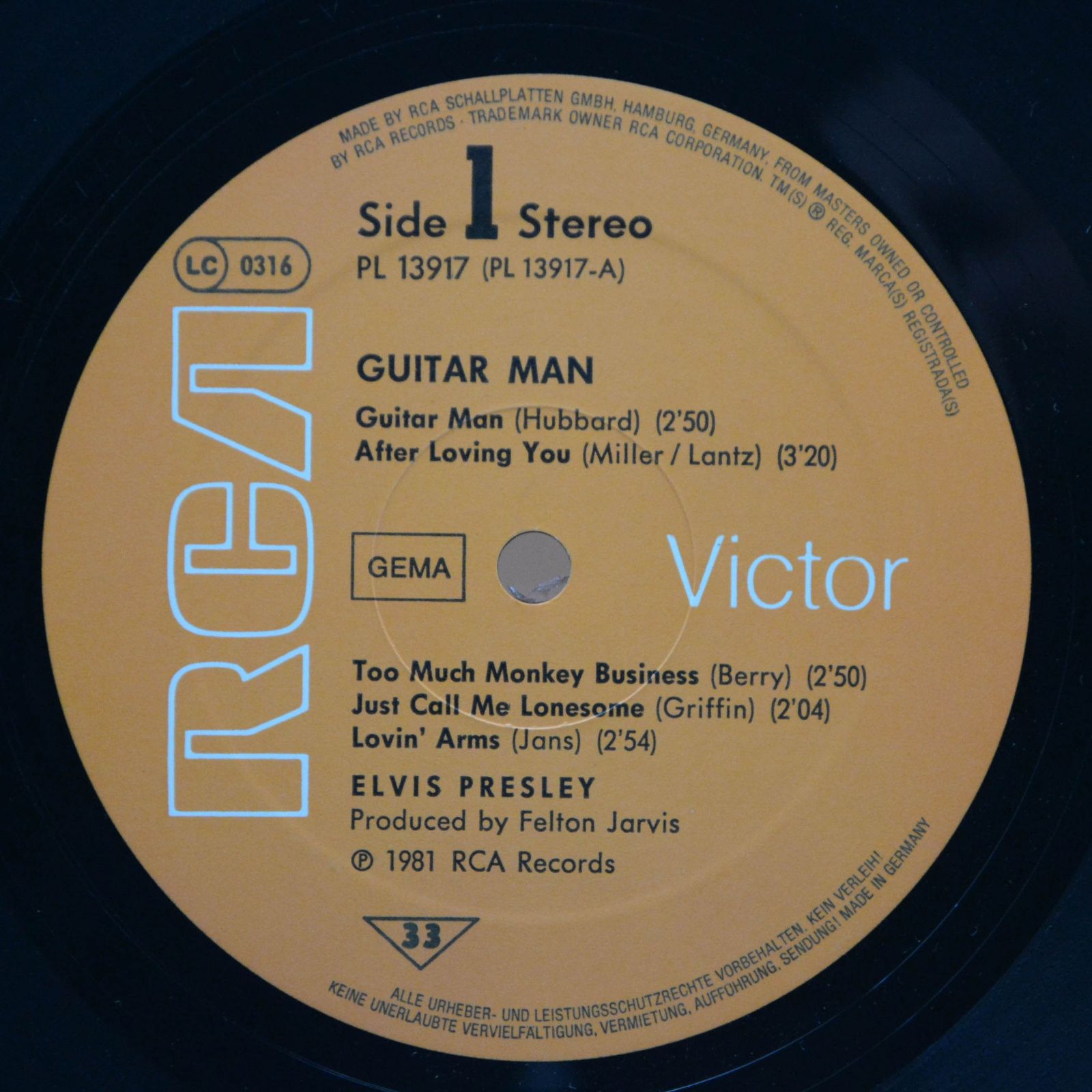 Elvis — Guitar Man, 1981