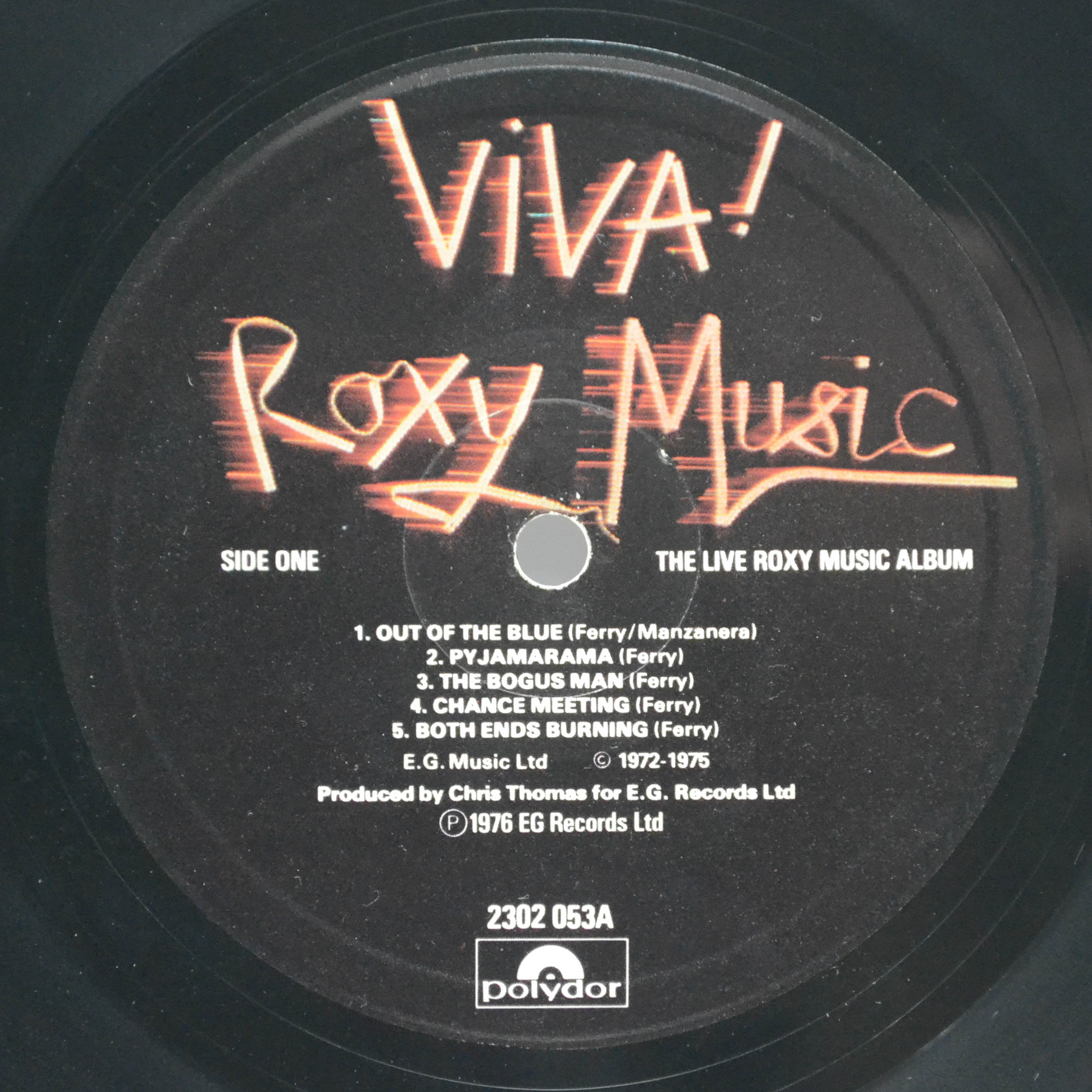 Roxy Music — Viva ! The Live Roxy Music Album (1-st, UK), 1977