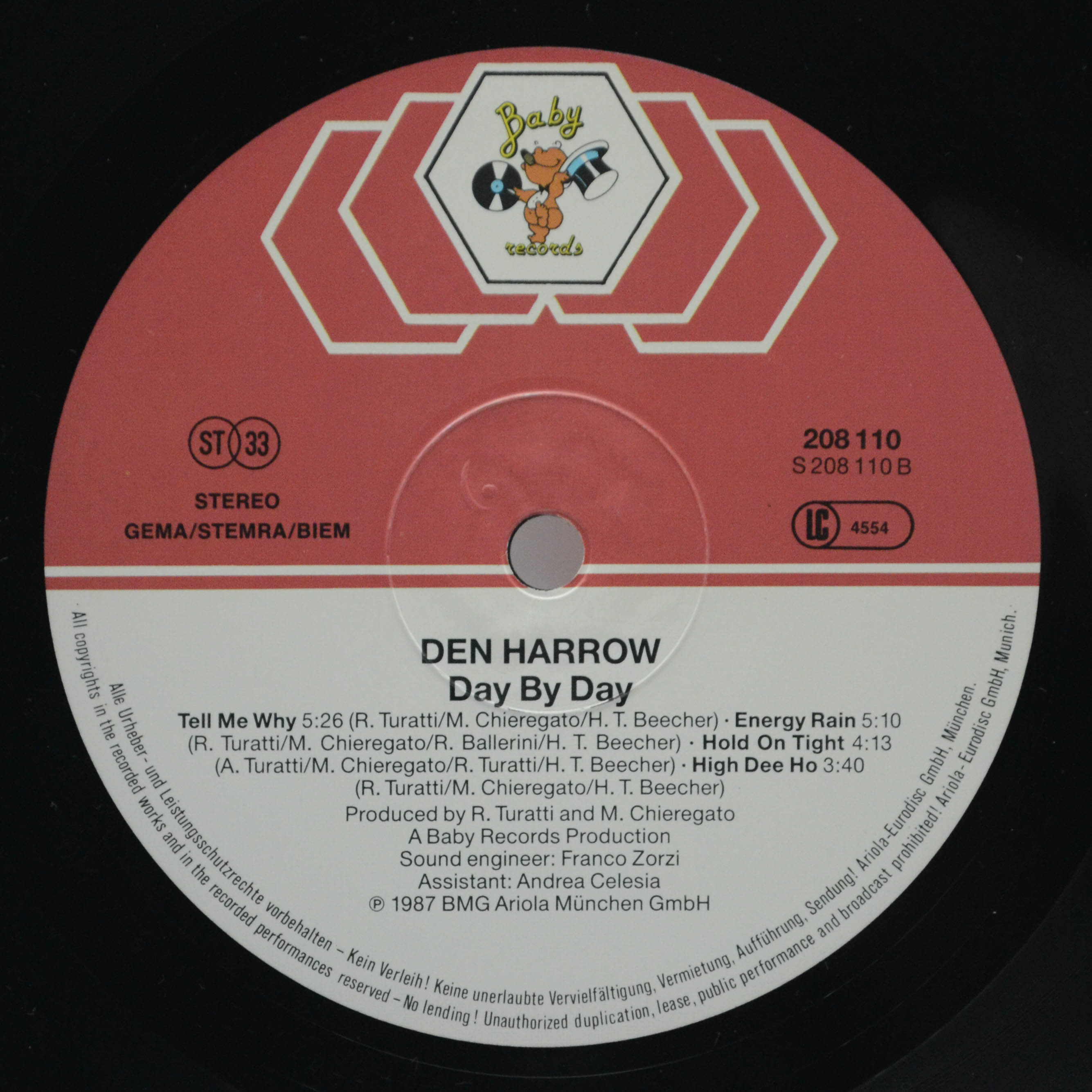 Den Harrow — Day By Day, 1987