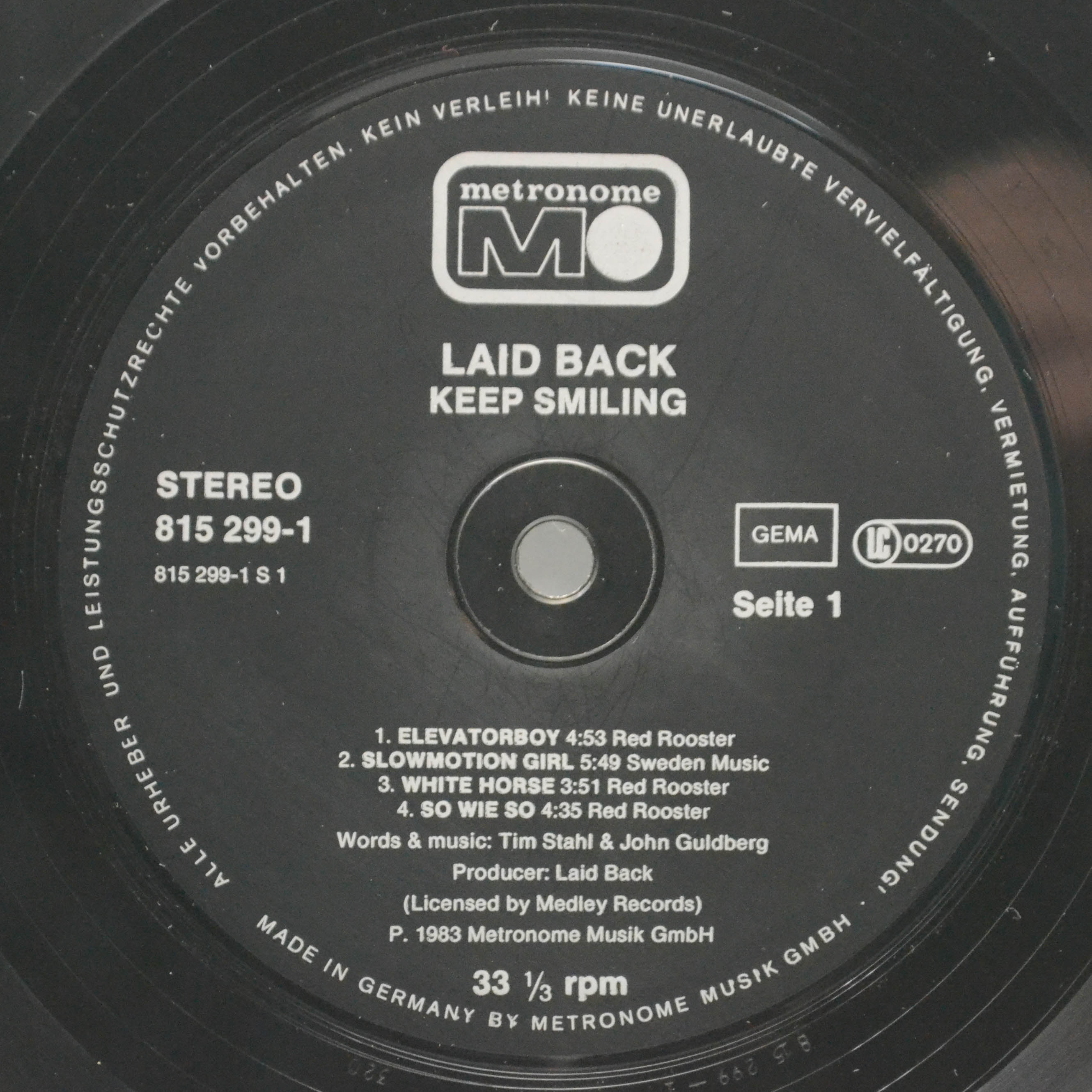 Laid Back — ...Keep Smiling, 1983